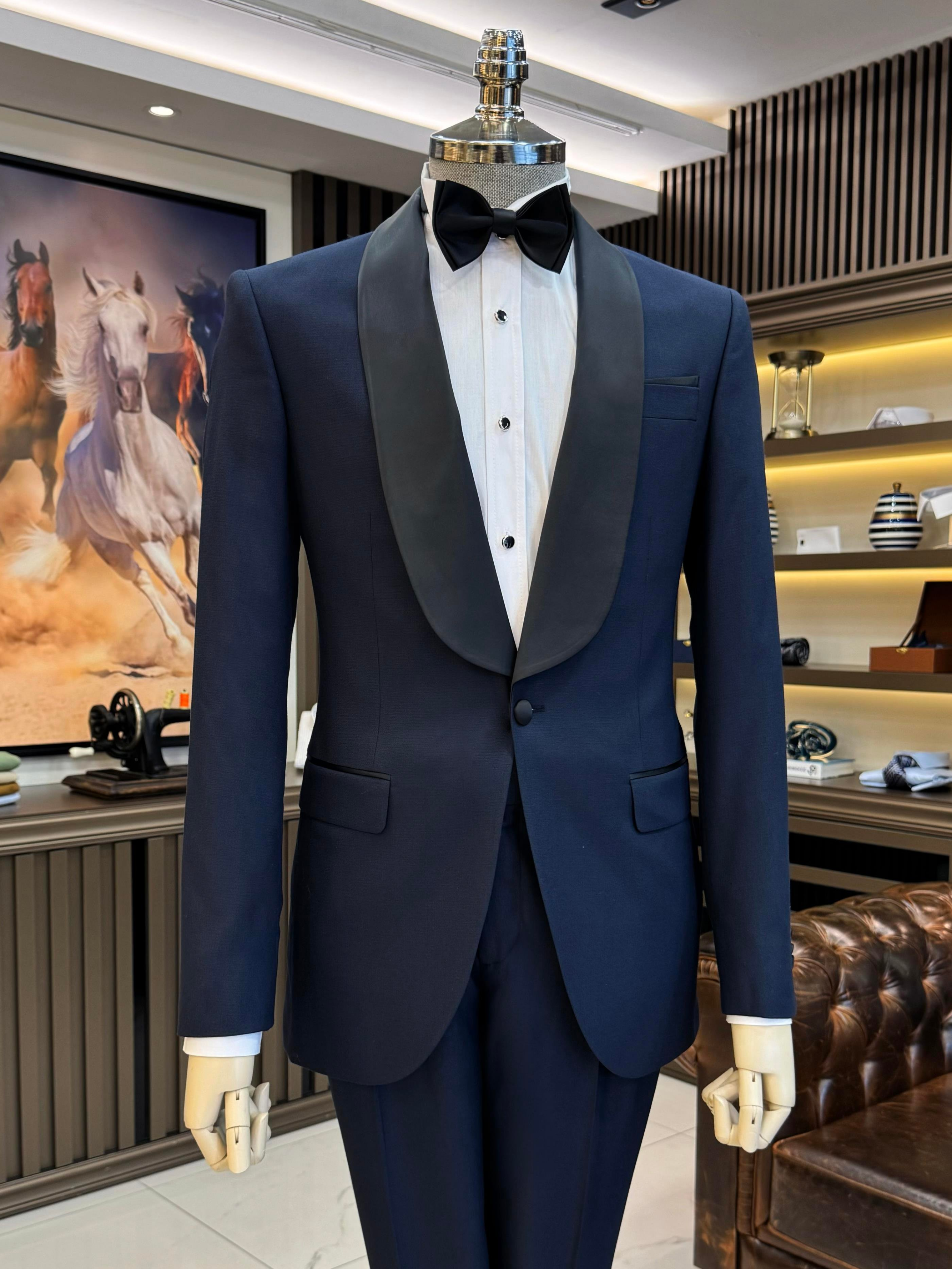 Navy Slim-Fit Tuxedo 2-Piece