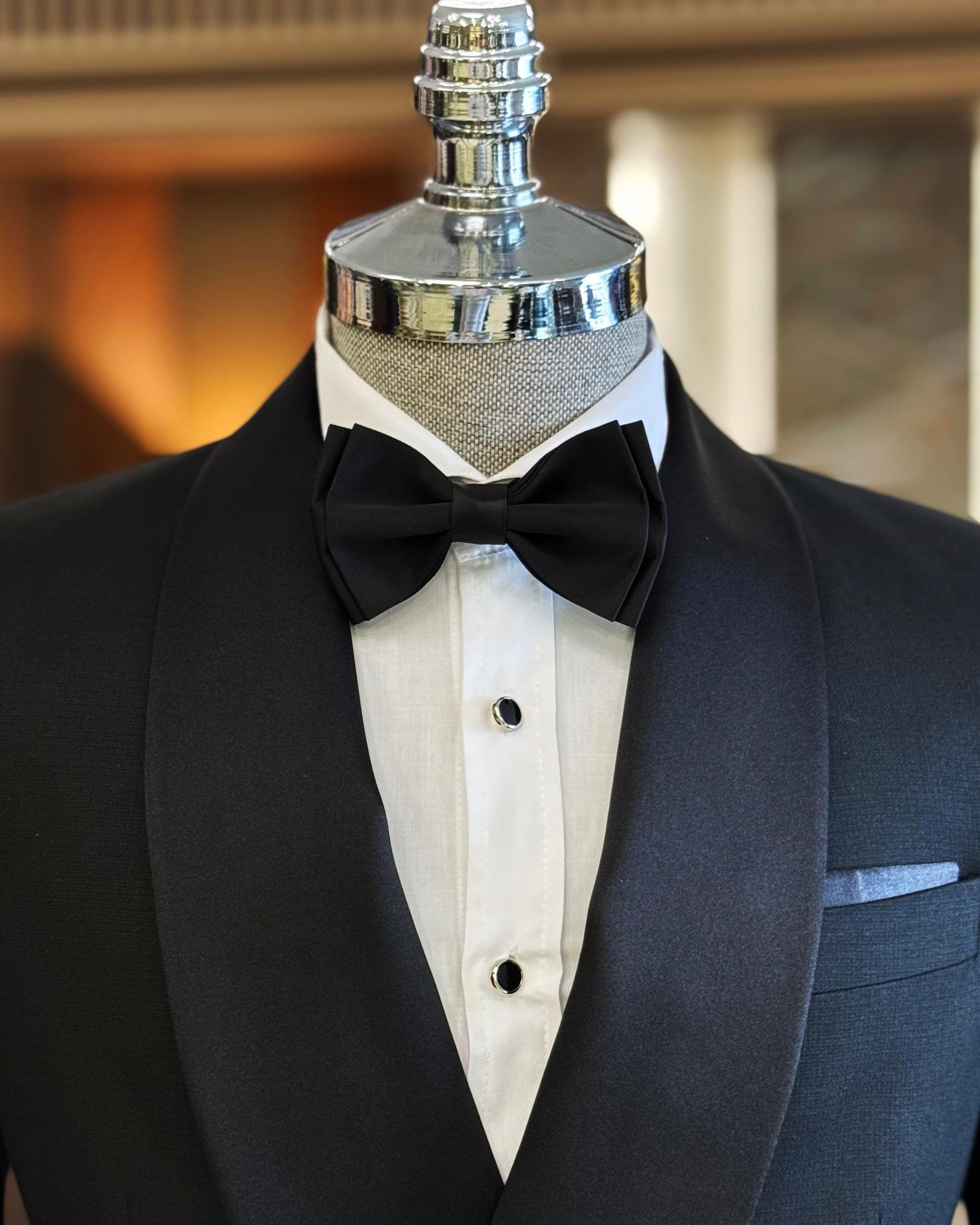 Black Double Breasted Tuxedo 2-Piece