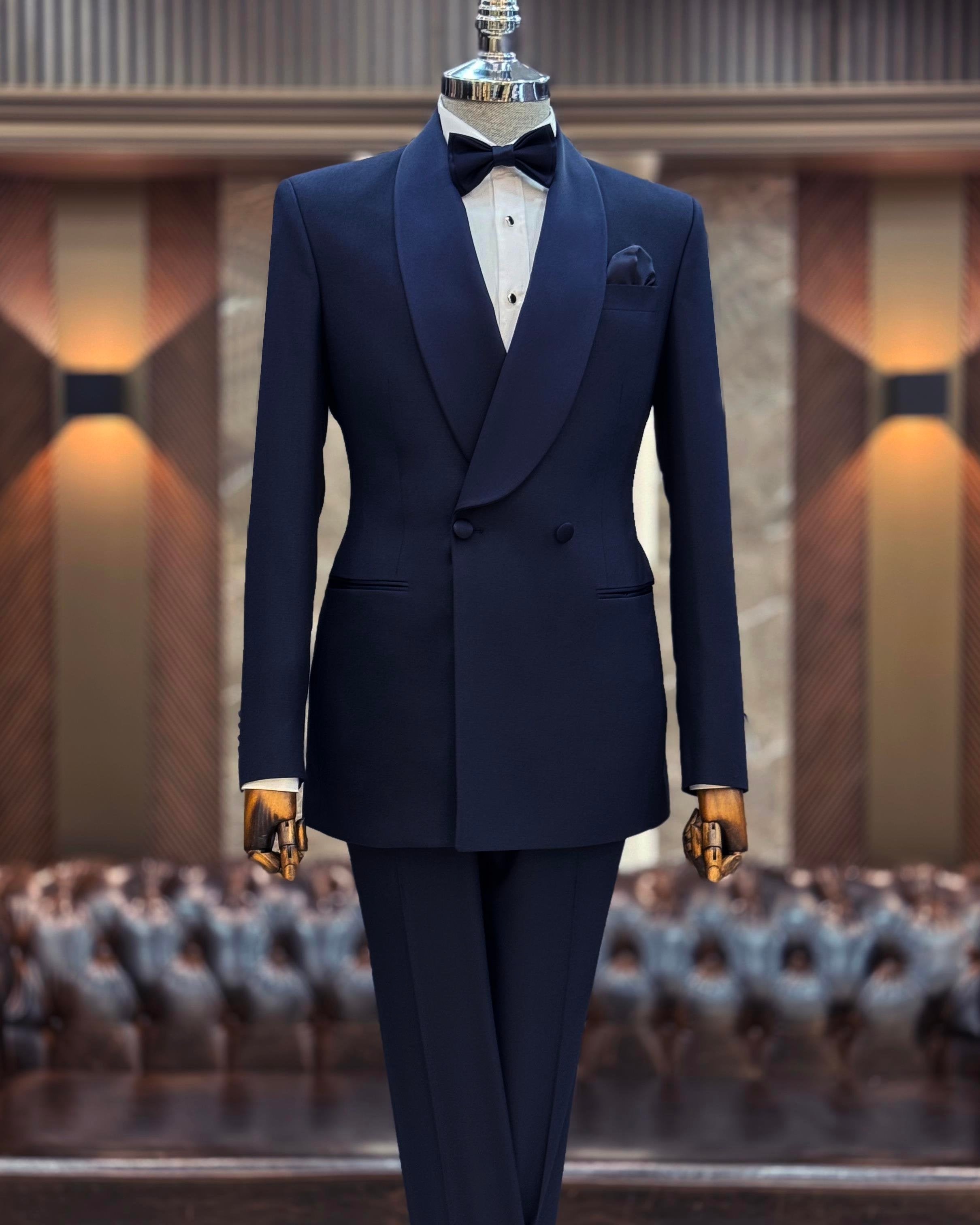 Navy Double Breasted Tuxedo 2-Piece