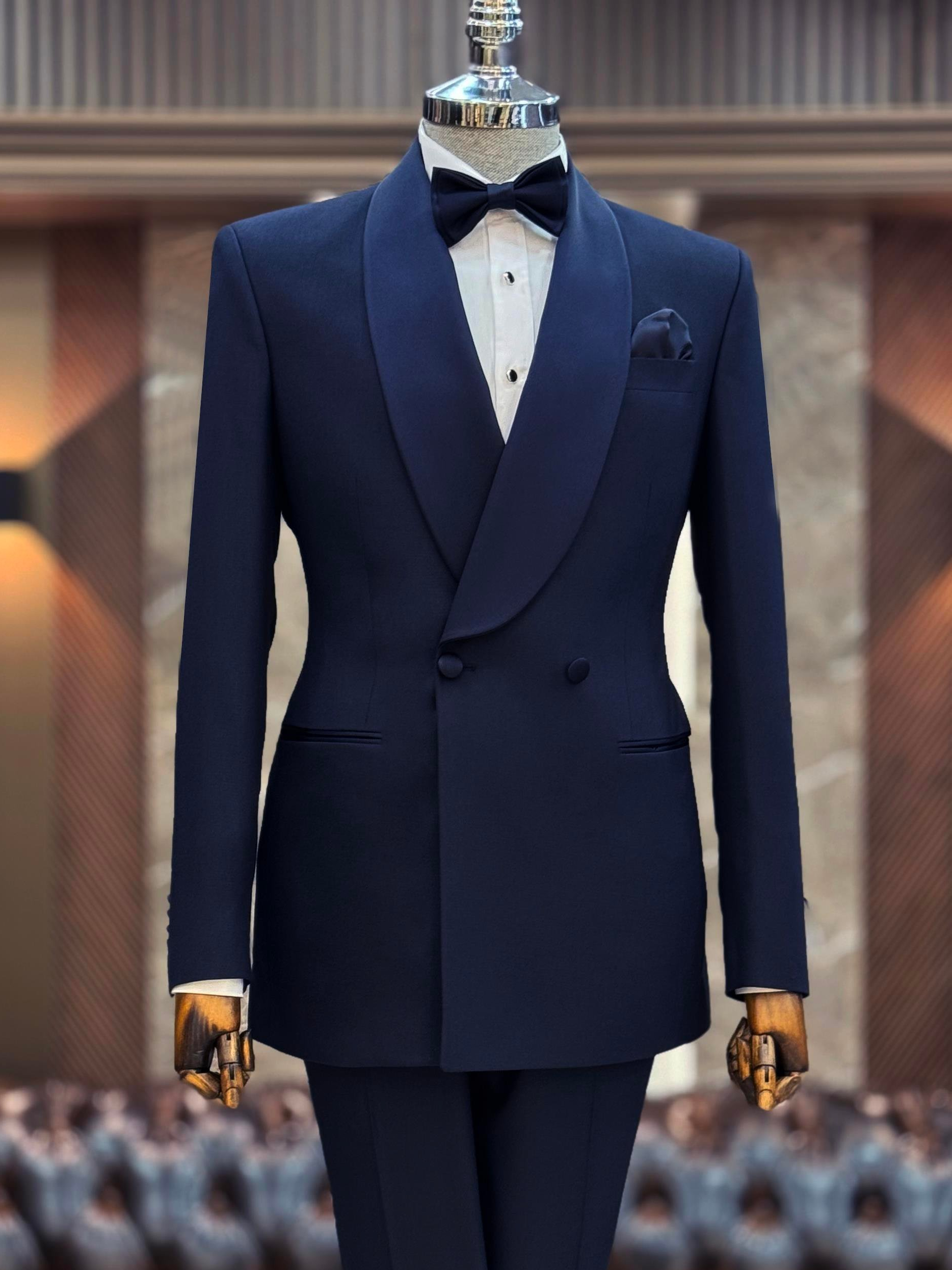 Navy Double Breasted Tuxedo 2-Piece