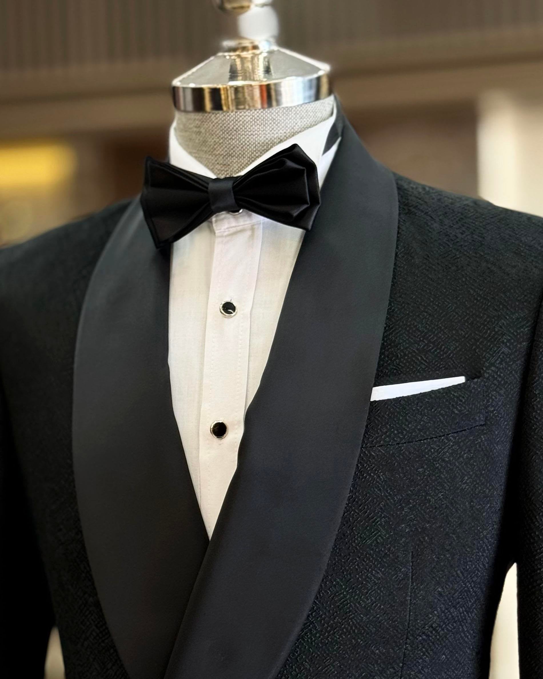 Black Double Breasted Tuxedo 2-Piece