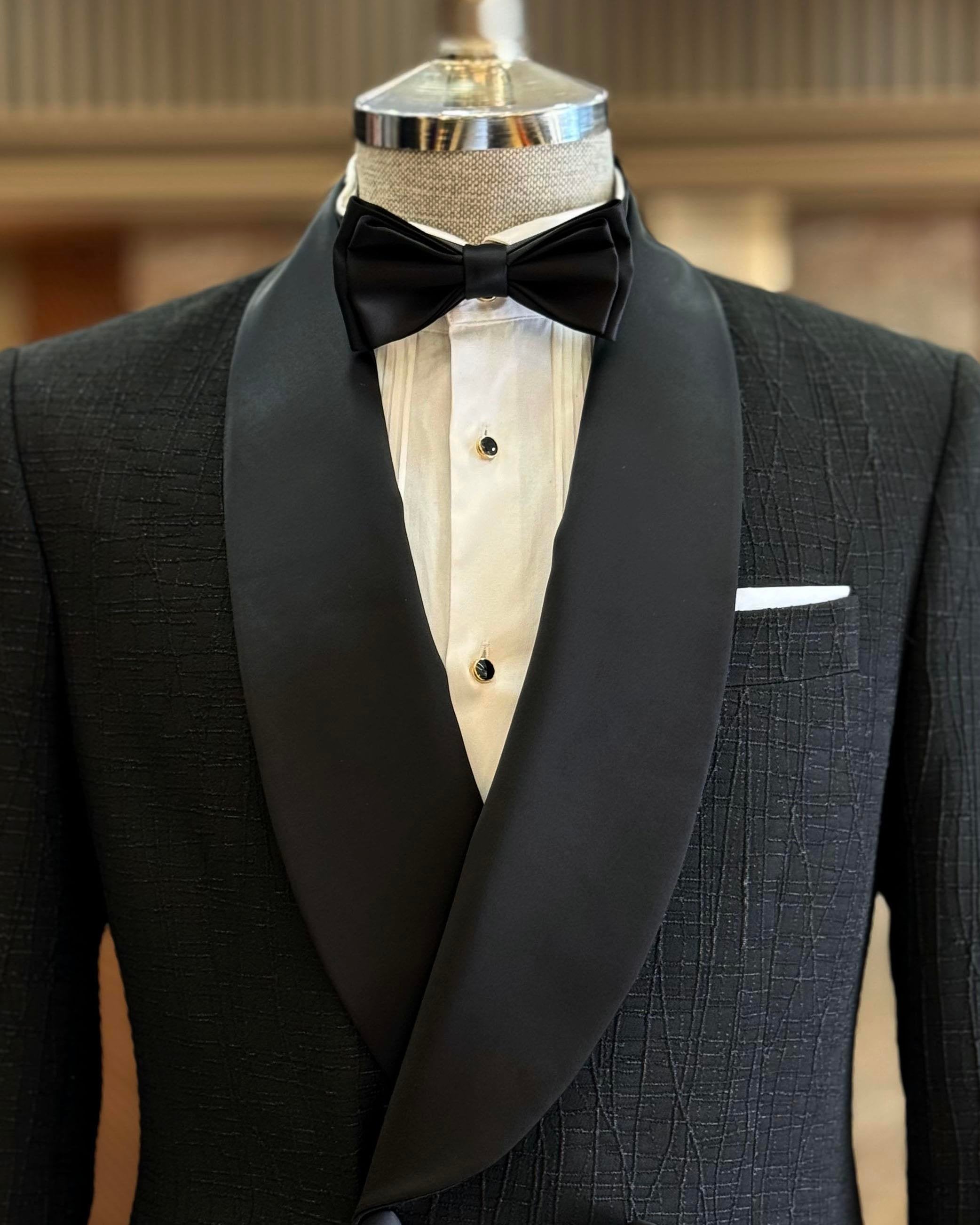 Black Double Breasted Tuxedo 2-Piece