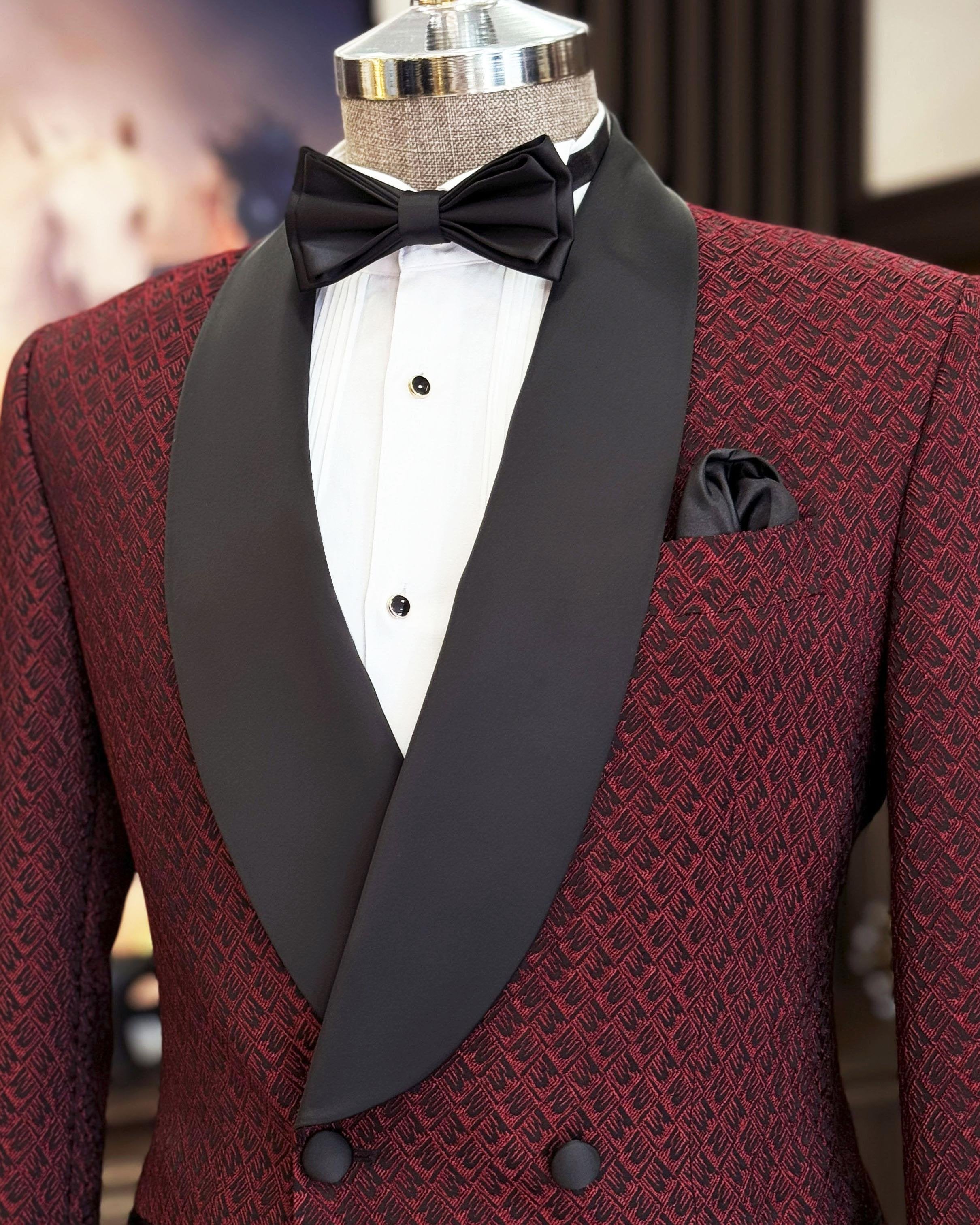 Bordeaux Double Breasted Tuxedo 2-Piece