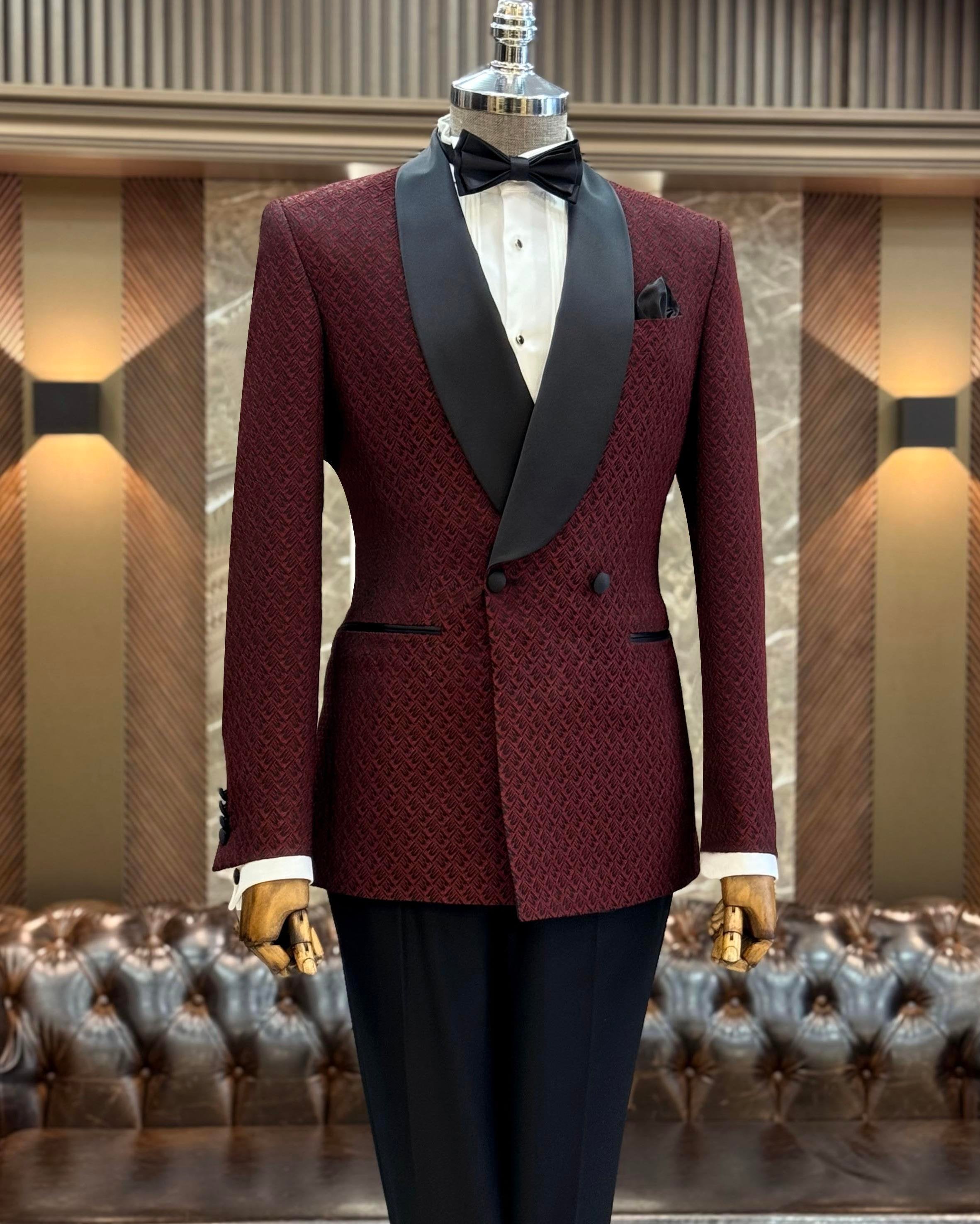 Bordeaux Double Breasted Tuxedo 2-Piece