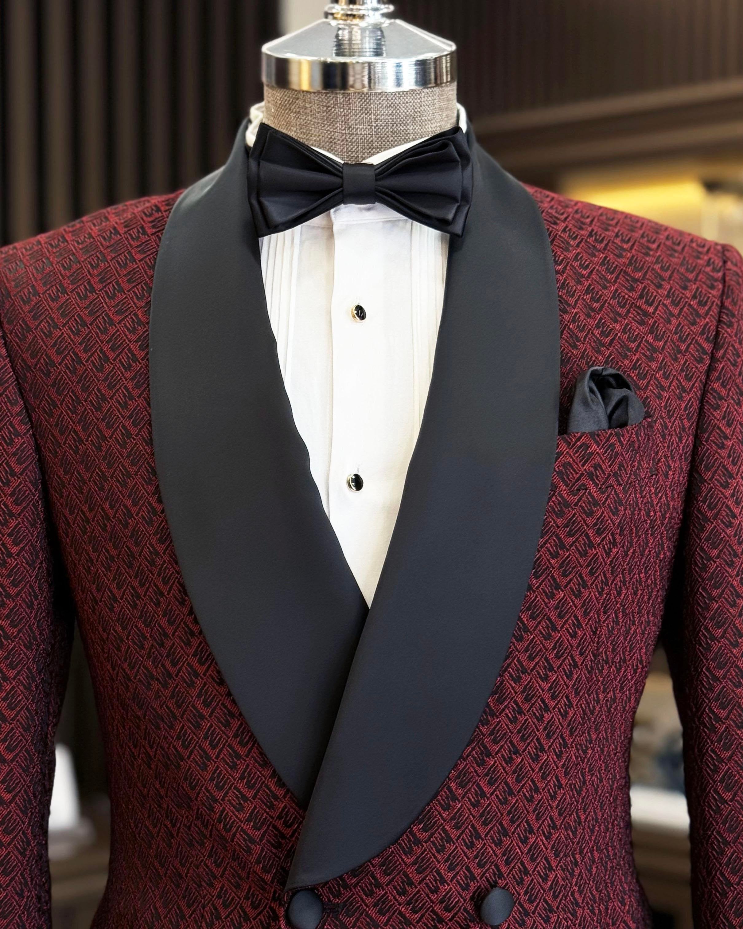 Bordeaux Double Breasted Tuxedo 2-Piece