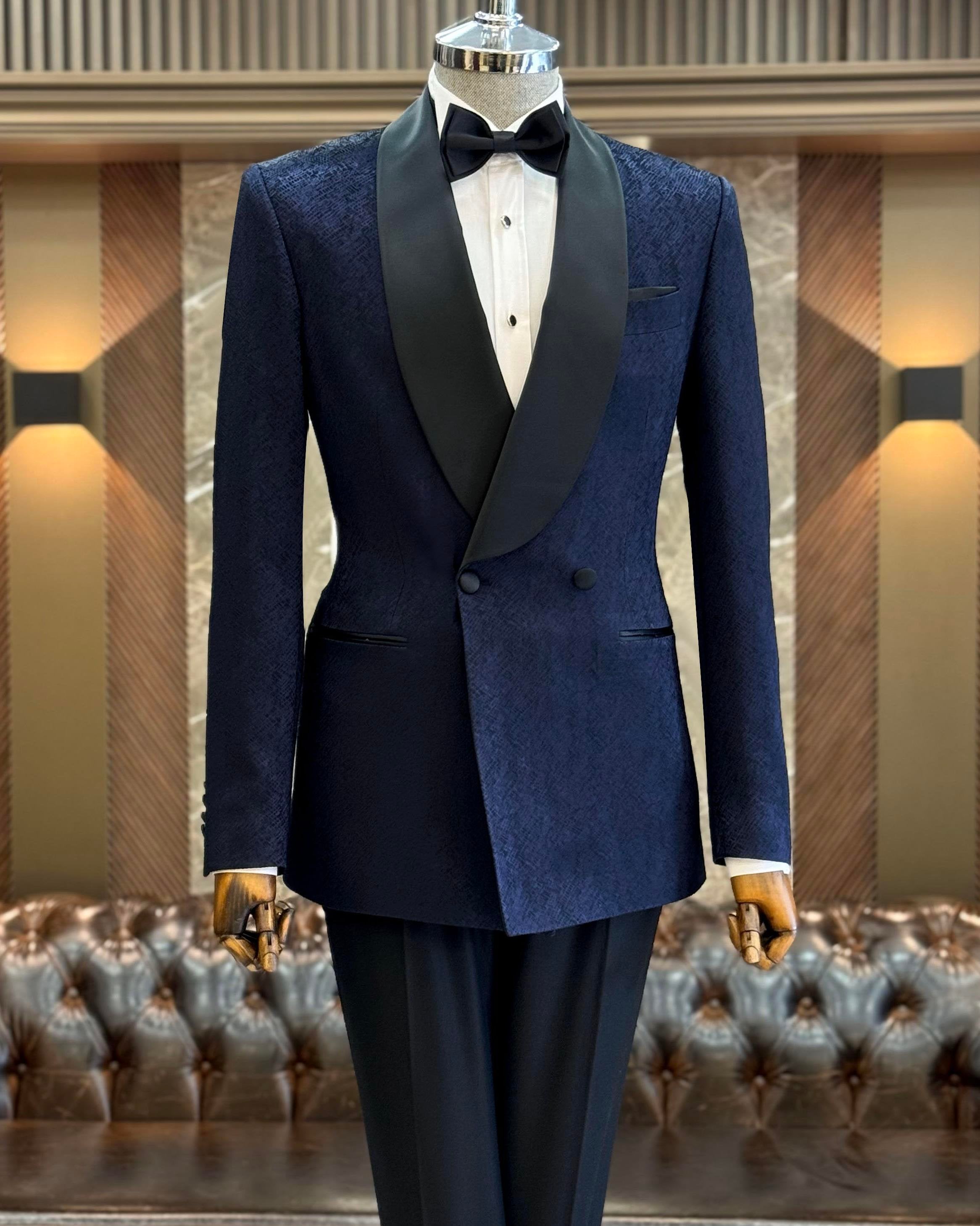 Navy Double Breasted Tuxedo 2-Piece