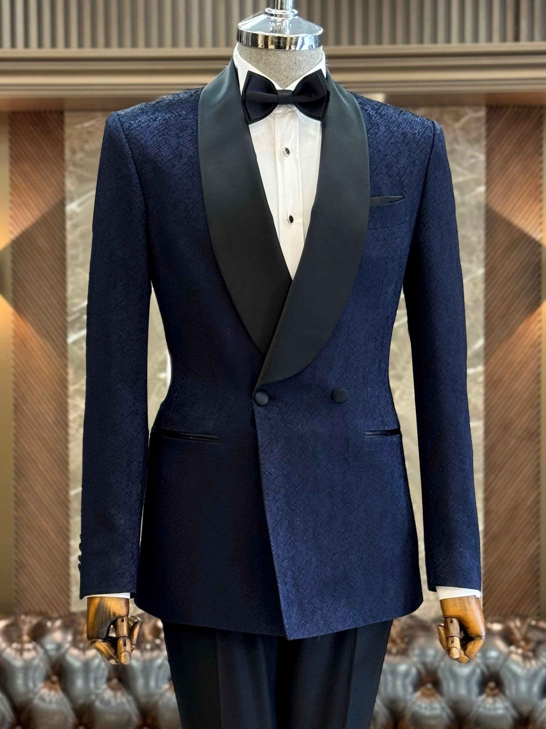 Navy Double Breasted Tuxedo 2-Piece