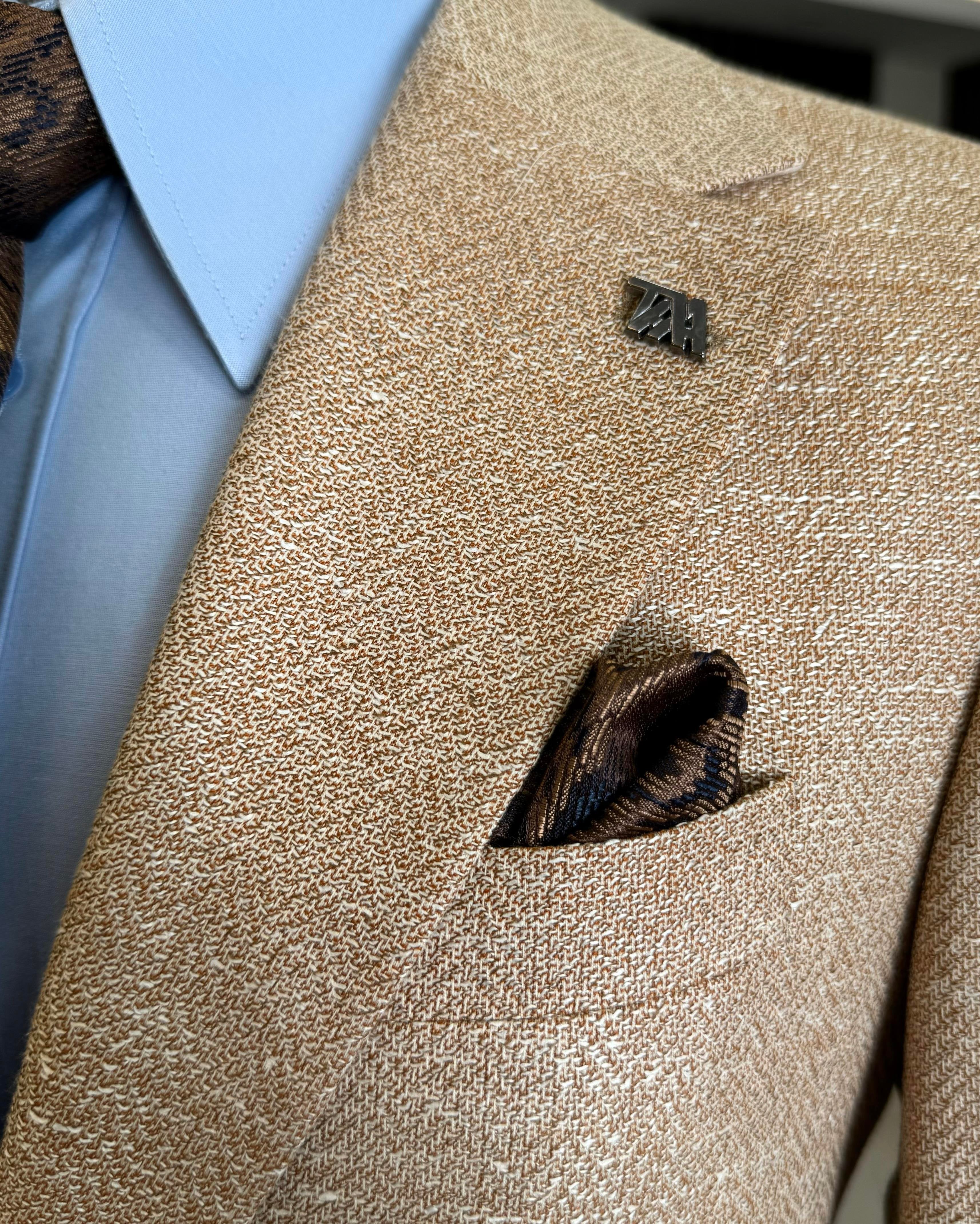 Camel Single Breasted Blazer