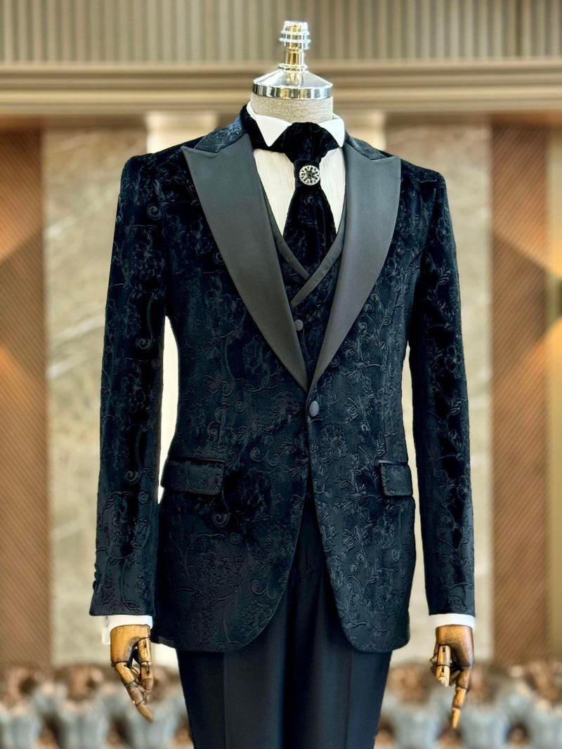 Green Slim-Fit Tuxedo 3-Piece