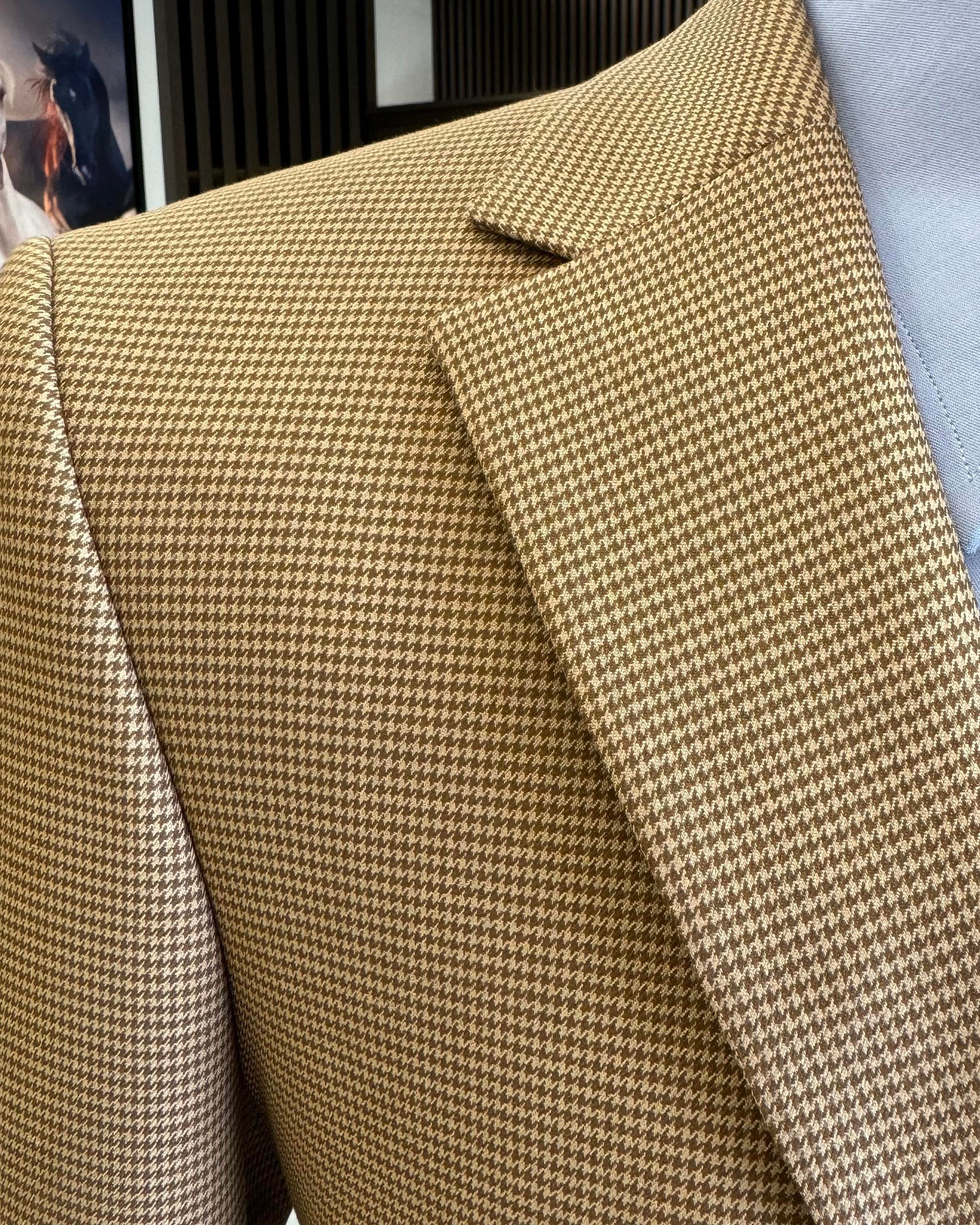 Camel Single Breasted Blazer