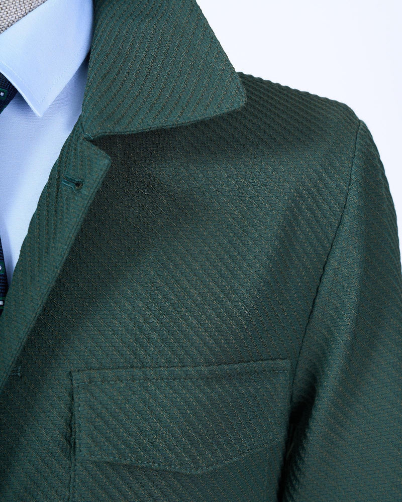 Green Single Breasted Blazer
