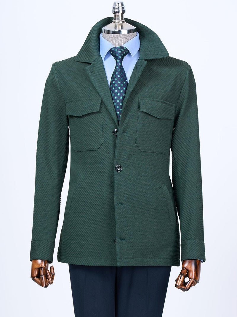 Green Single Breasted Blazer