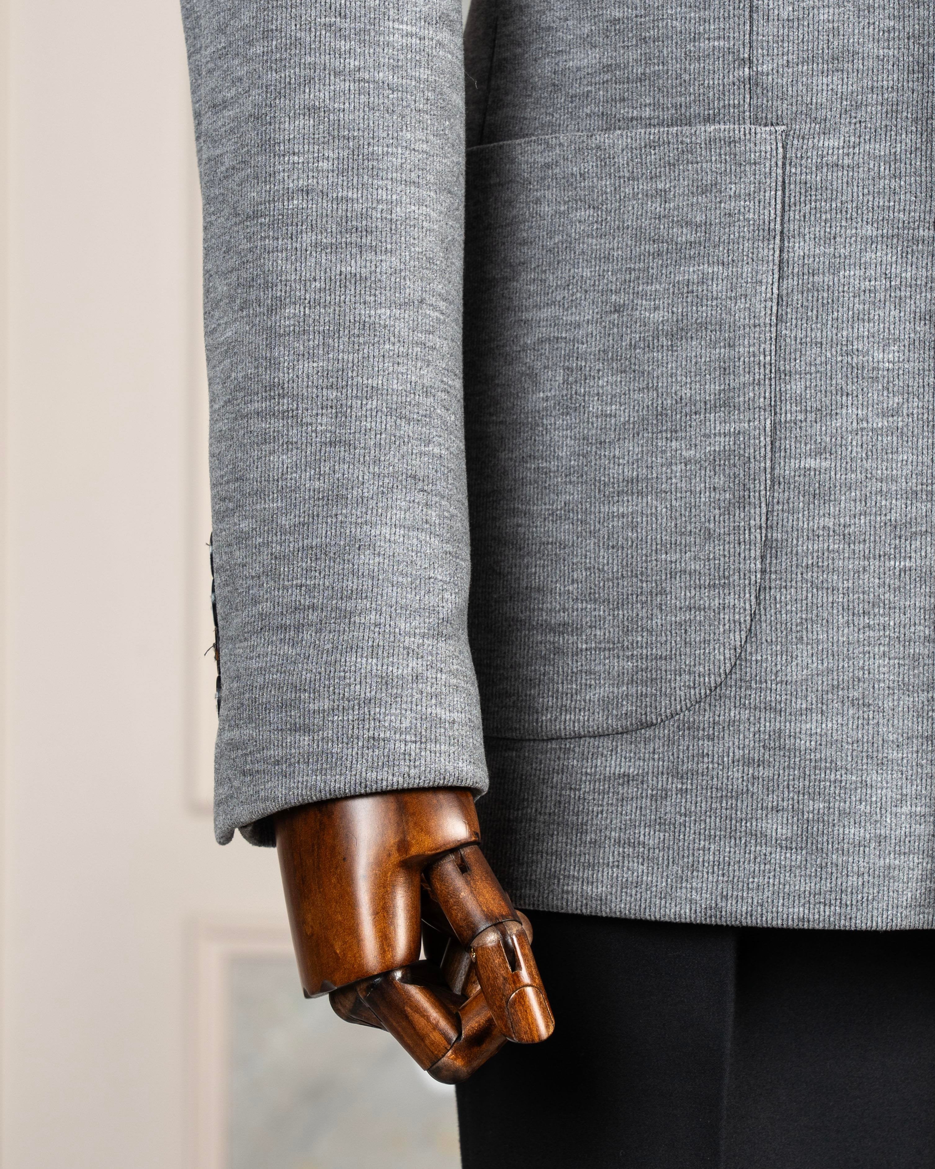 Grey Double Breasted Blazer