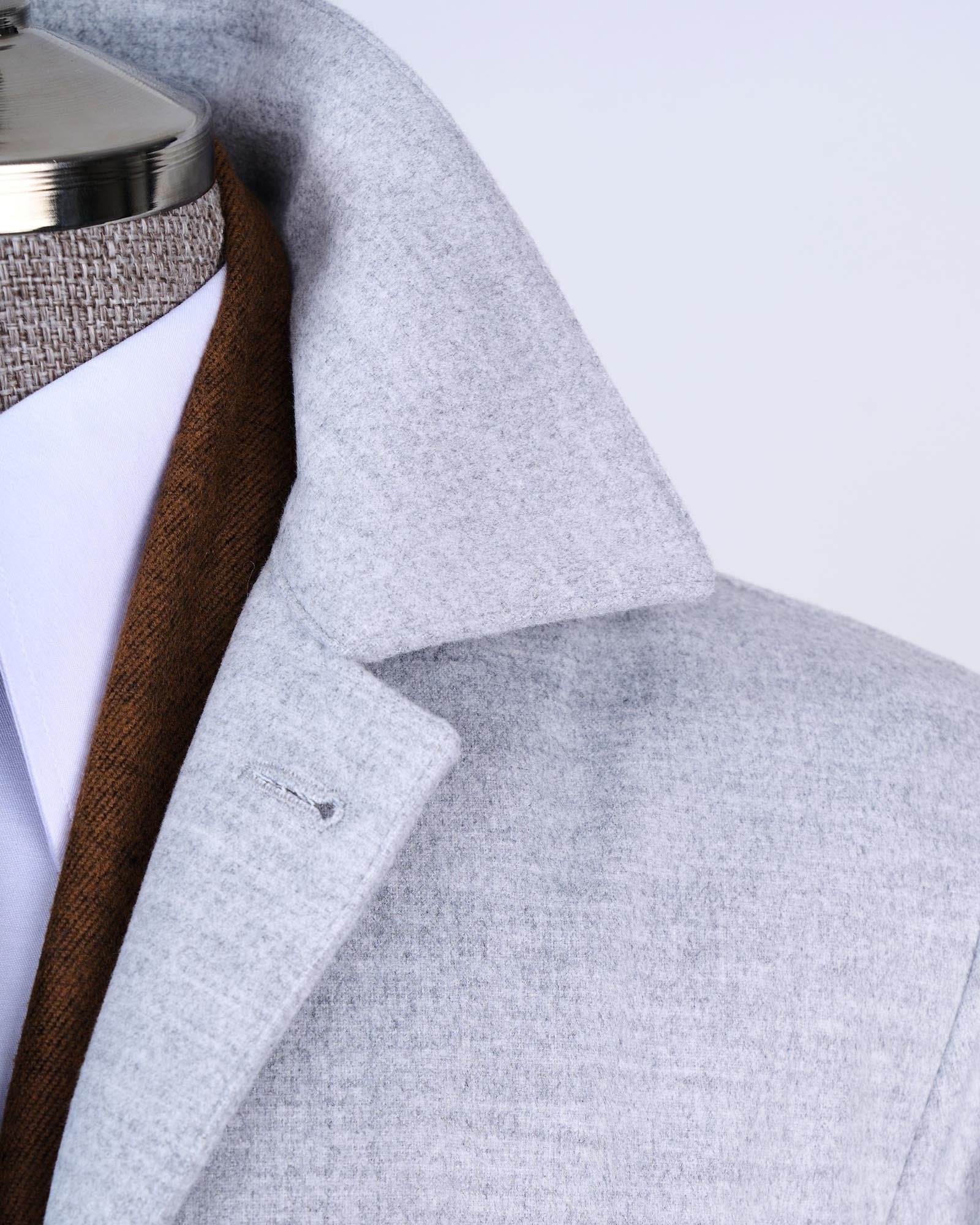 Grey Single Breasted Blazer