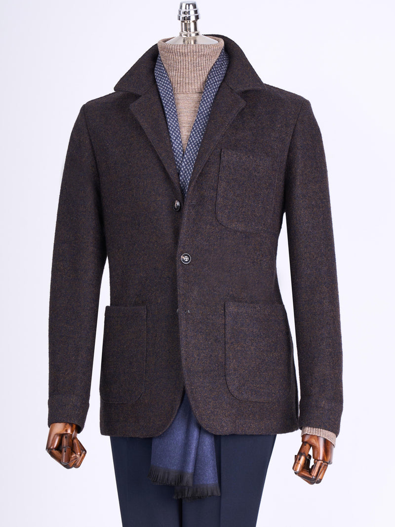 Brown Single Breasted Blazer