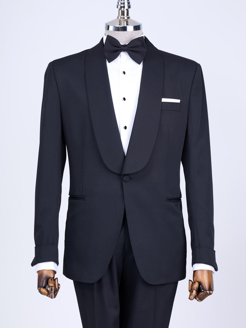 Black Slim-Fit Tuxedo 2-Piece