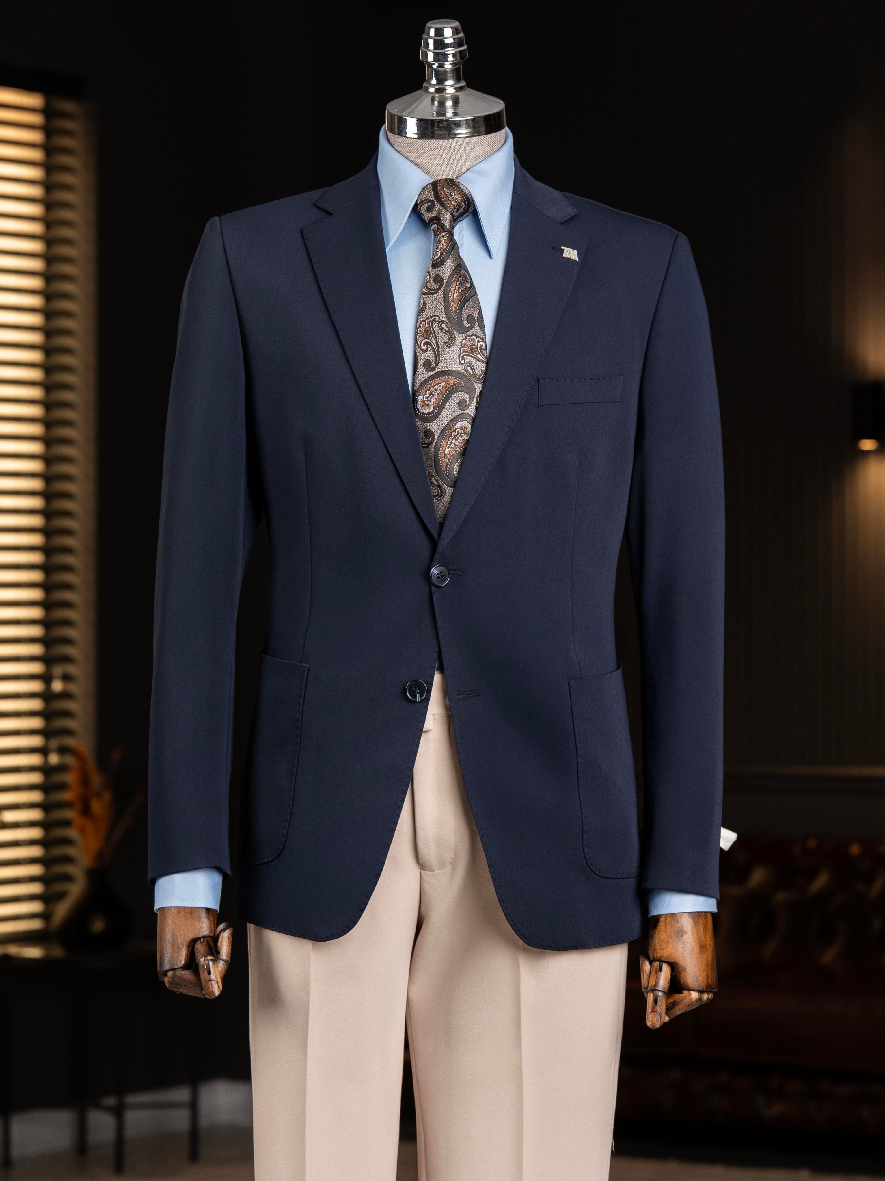 Navy Single Breasted Blazer