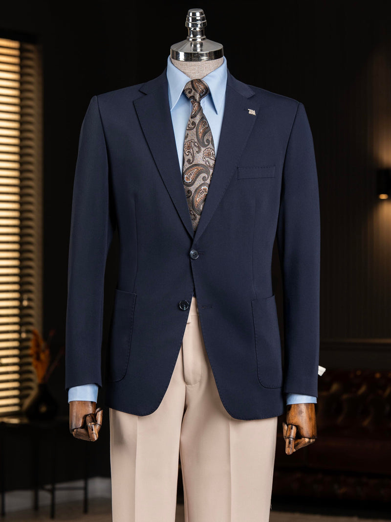 Navy Single Breasted Blazer