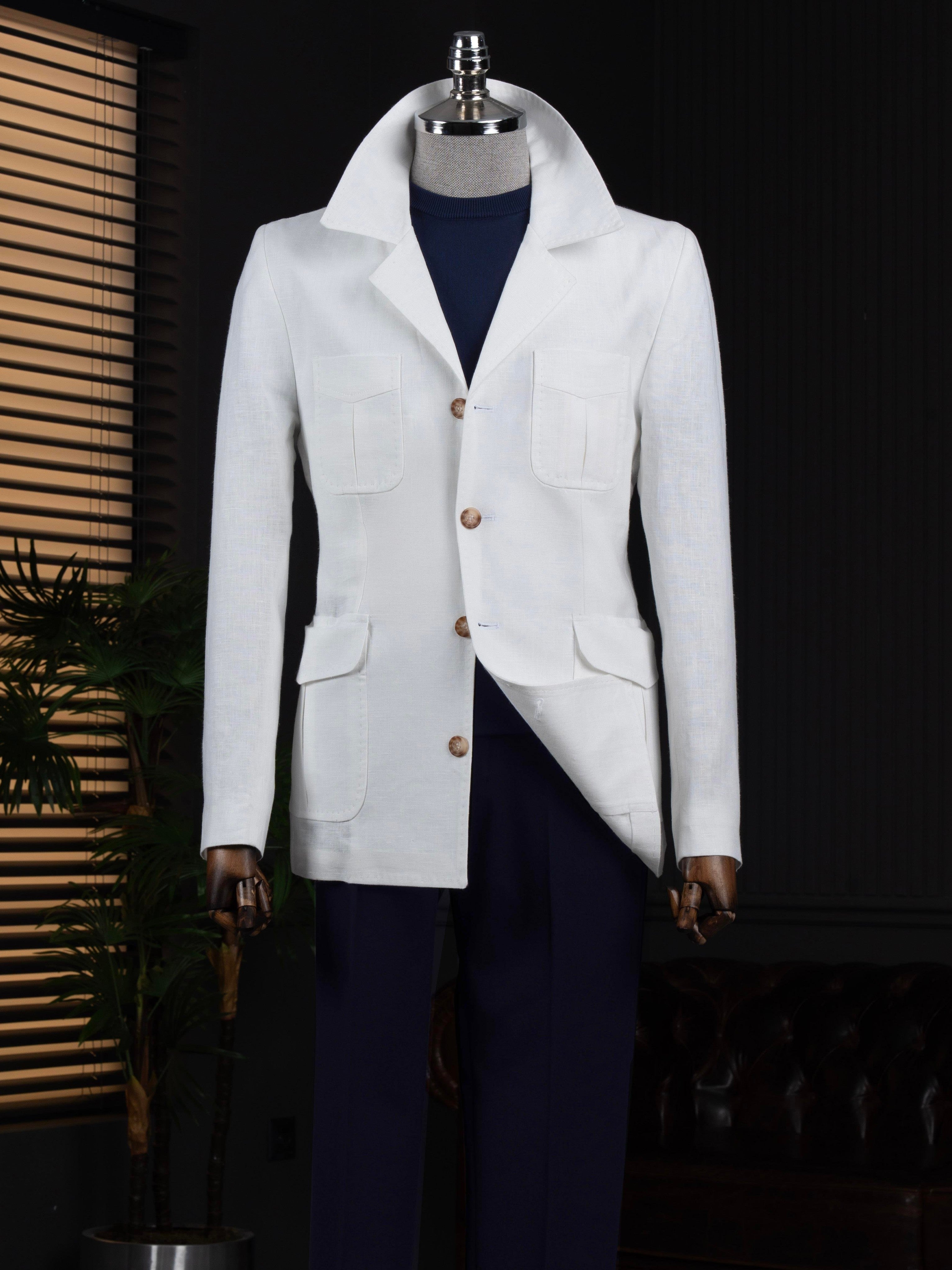 White Single Breasted Blazer