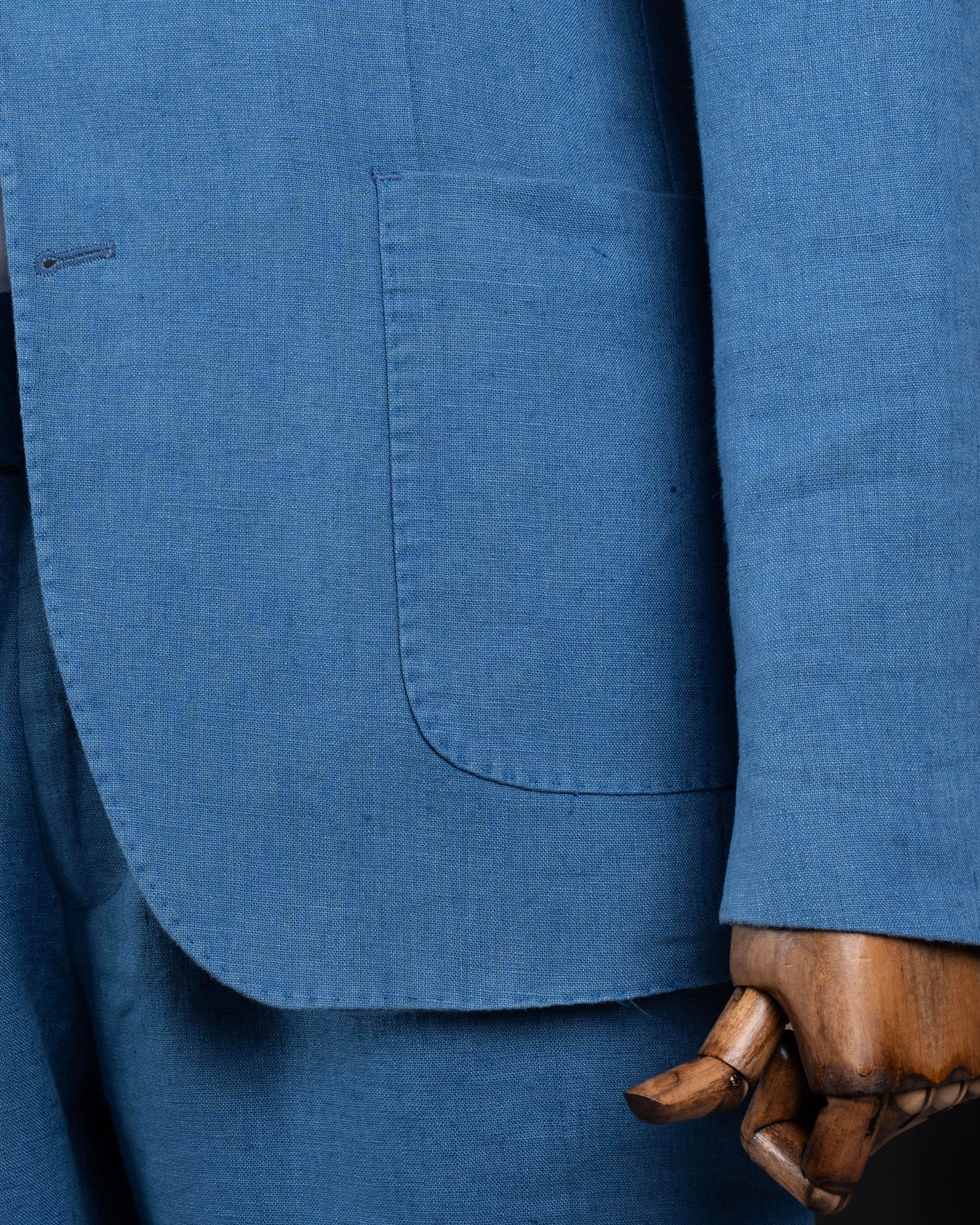Blue Single Breasted Blazer