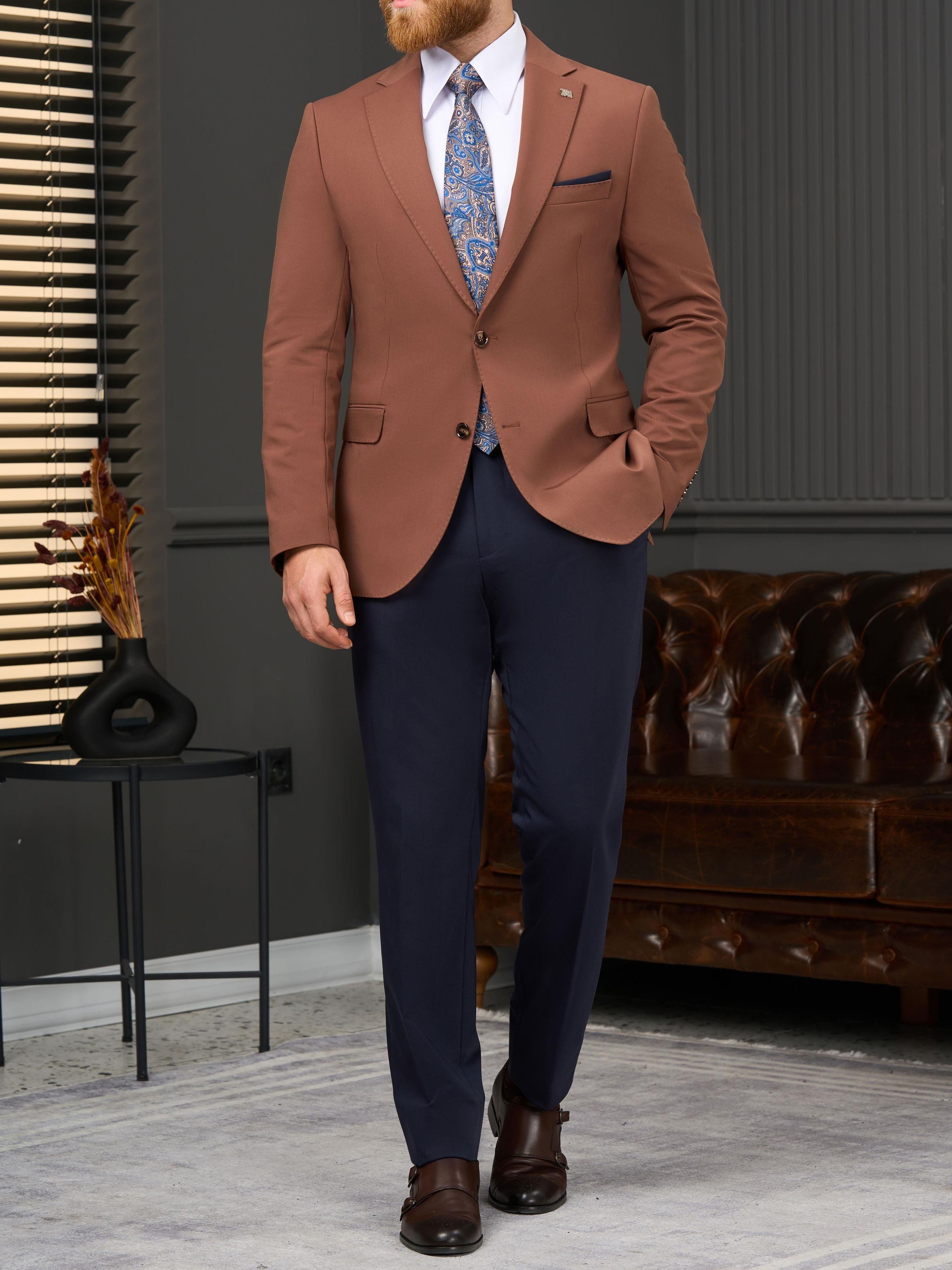 Brick Slim-Fit Suit 2-Piece