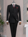 Black Double Breasted Suit 2-Piece
