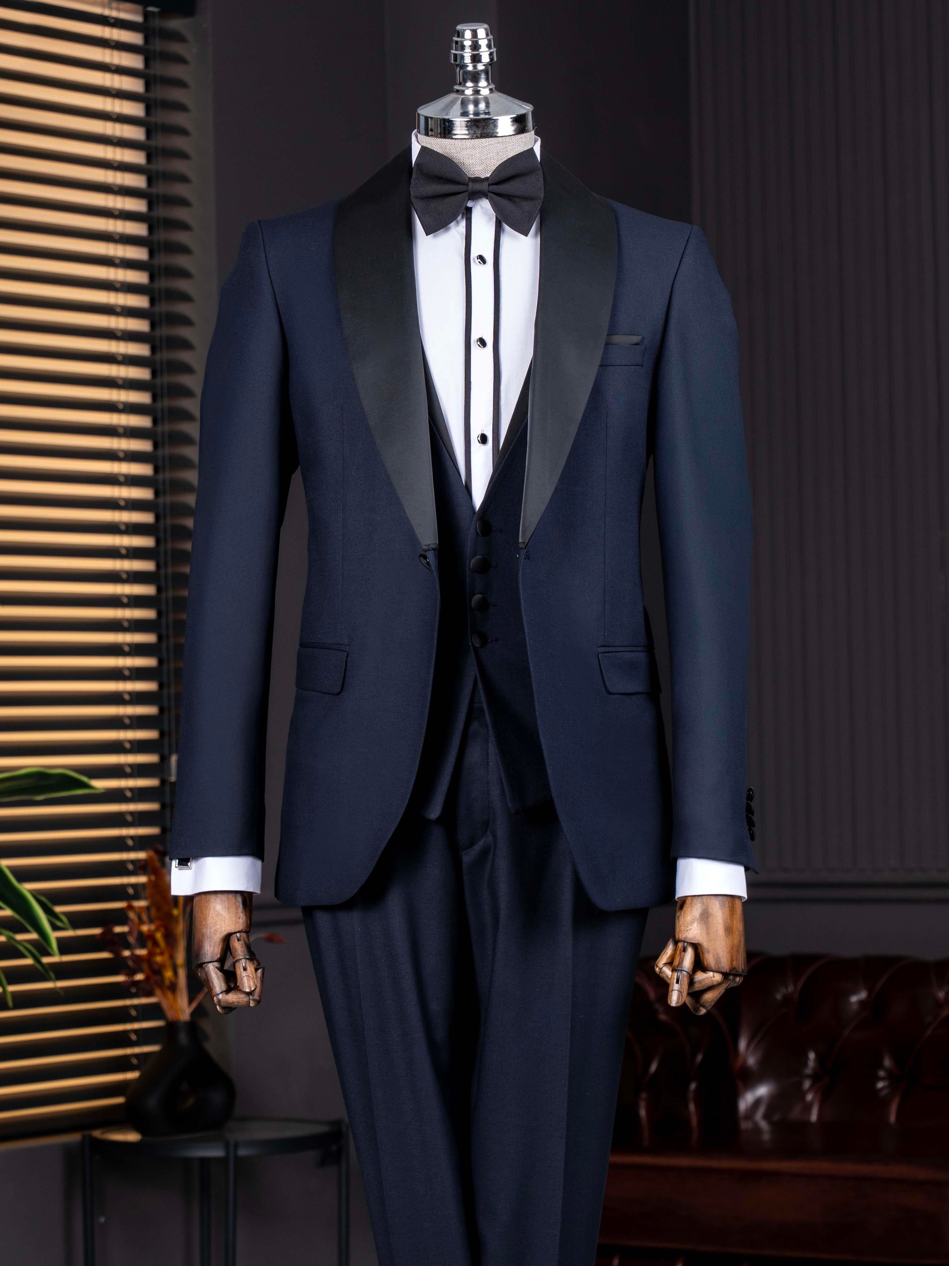 Navy Slim-Fit Tuxedo 3-Piece