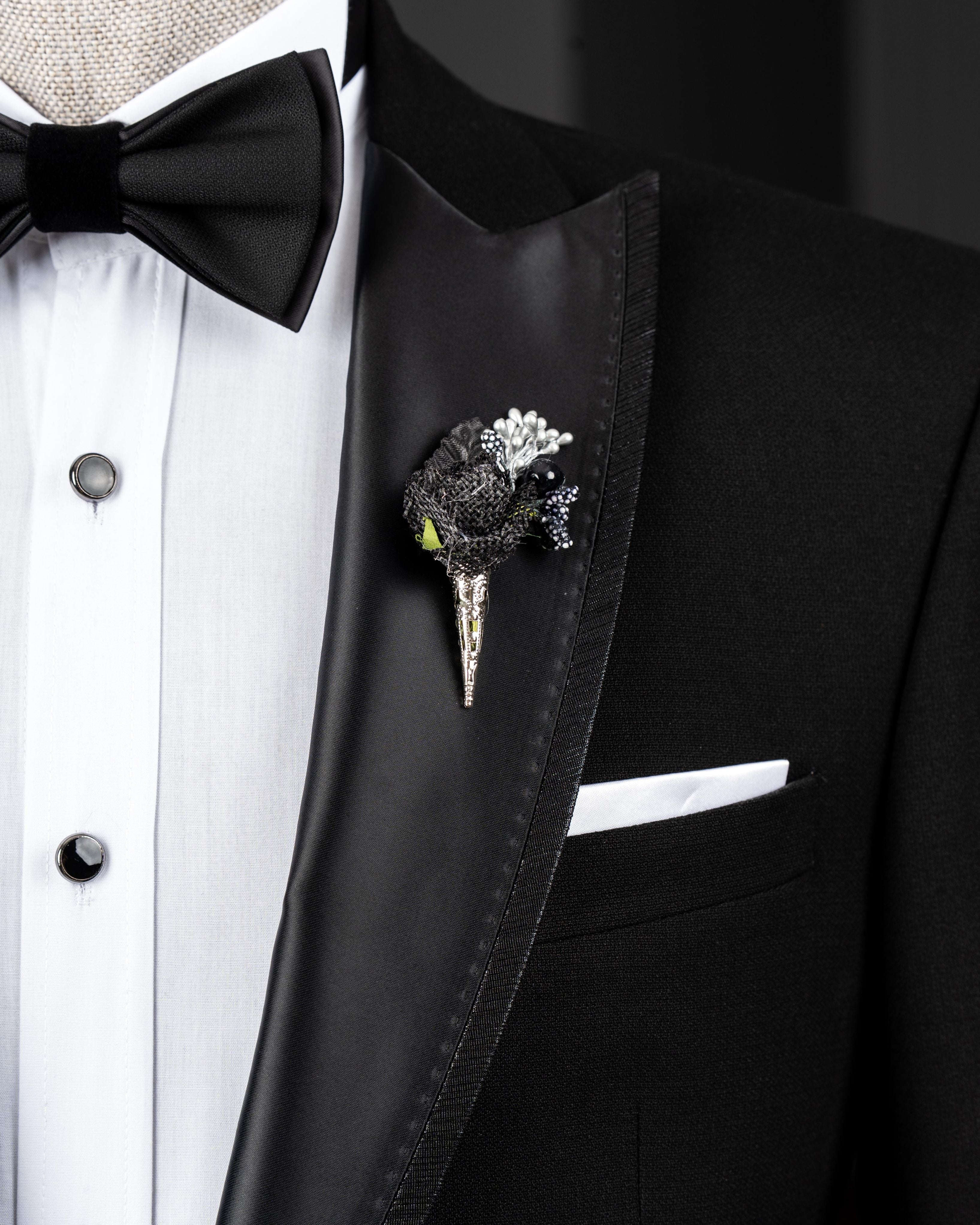Black Slim-Fit Tuxedo 3-Piece