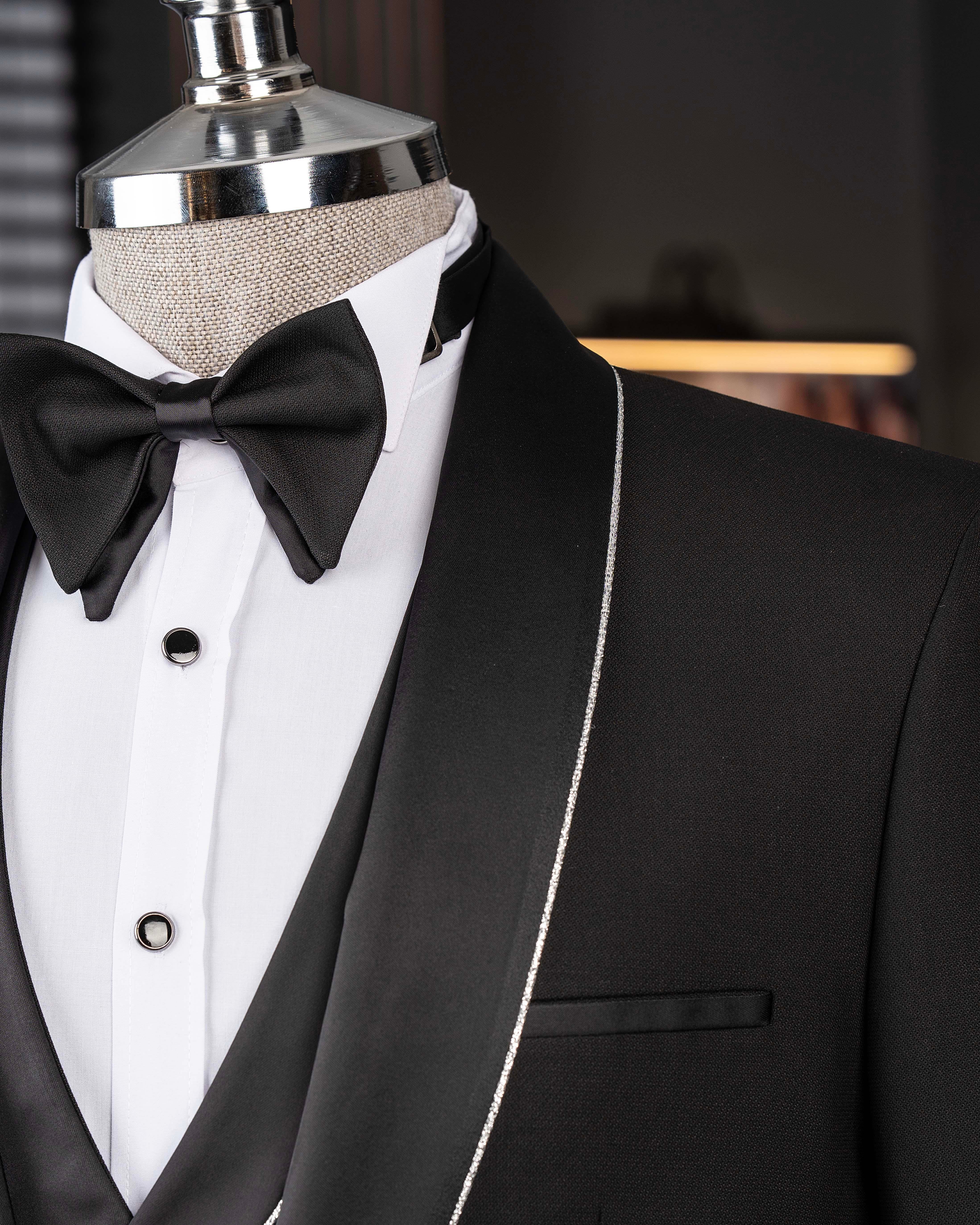 Black Slim-Fit Tuxedo 3-Piece