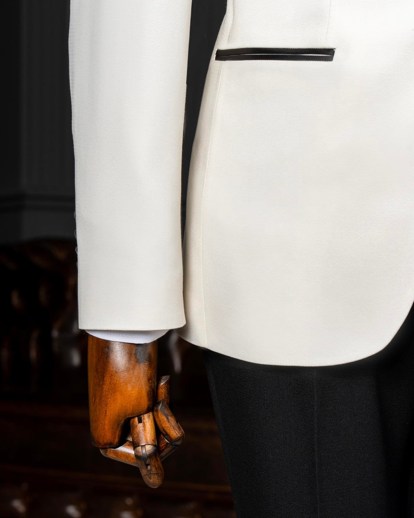 Light Beige Slim-Fit Tuxedo 3-Piece