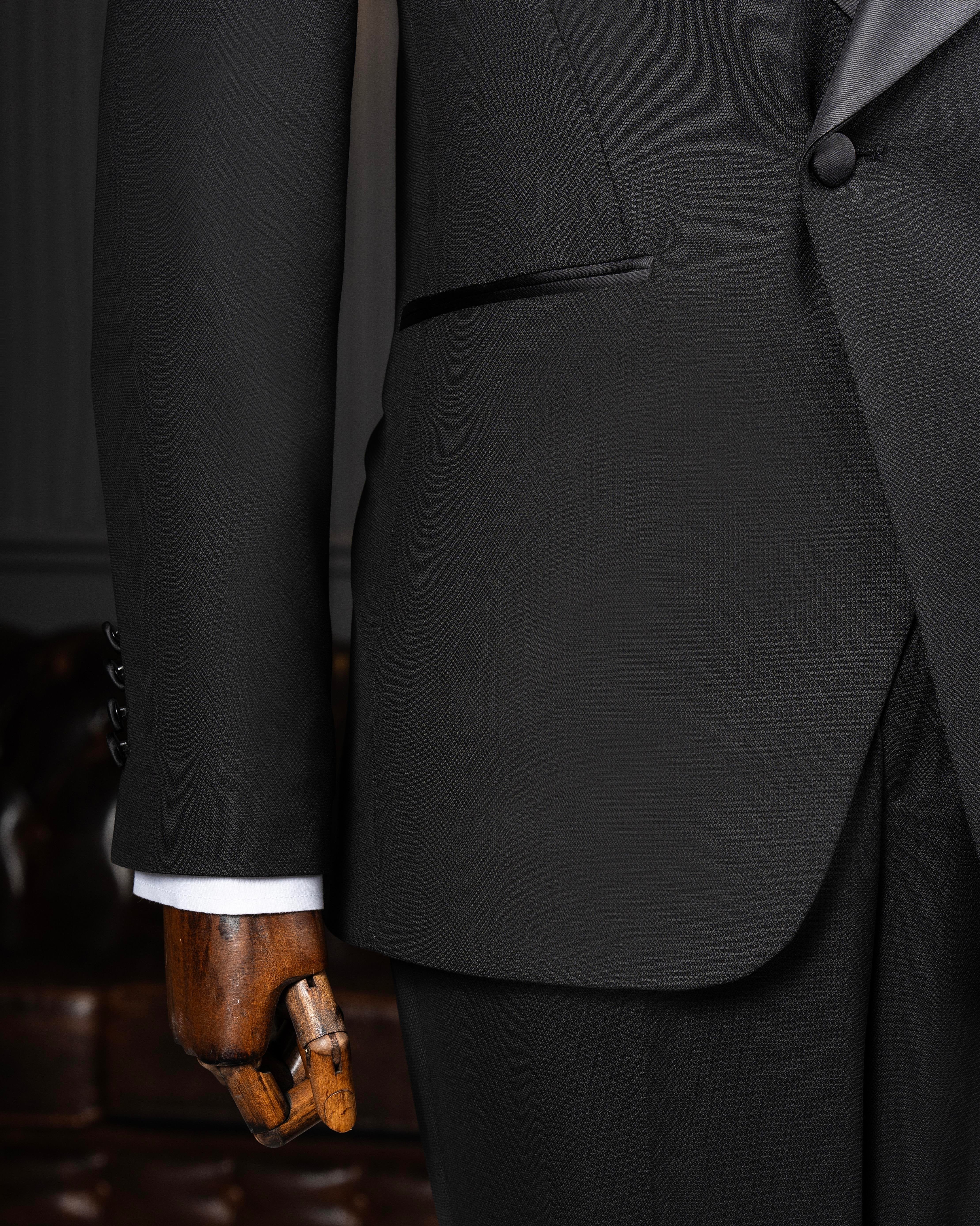 Black Slim-Fit Tuxedo 2-Piece