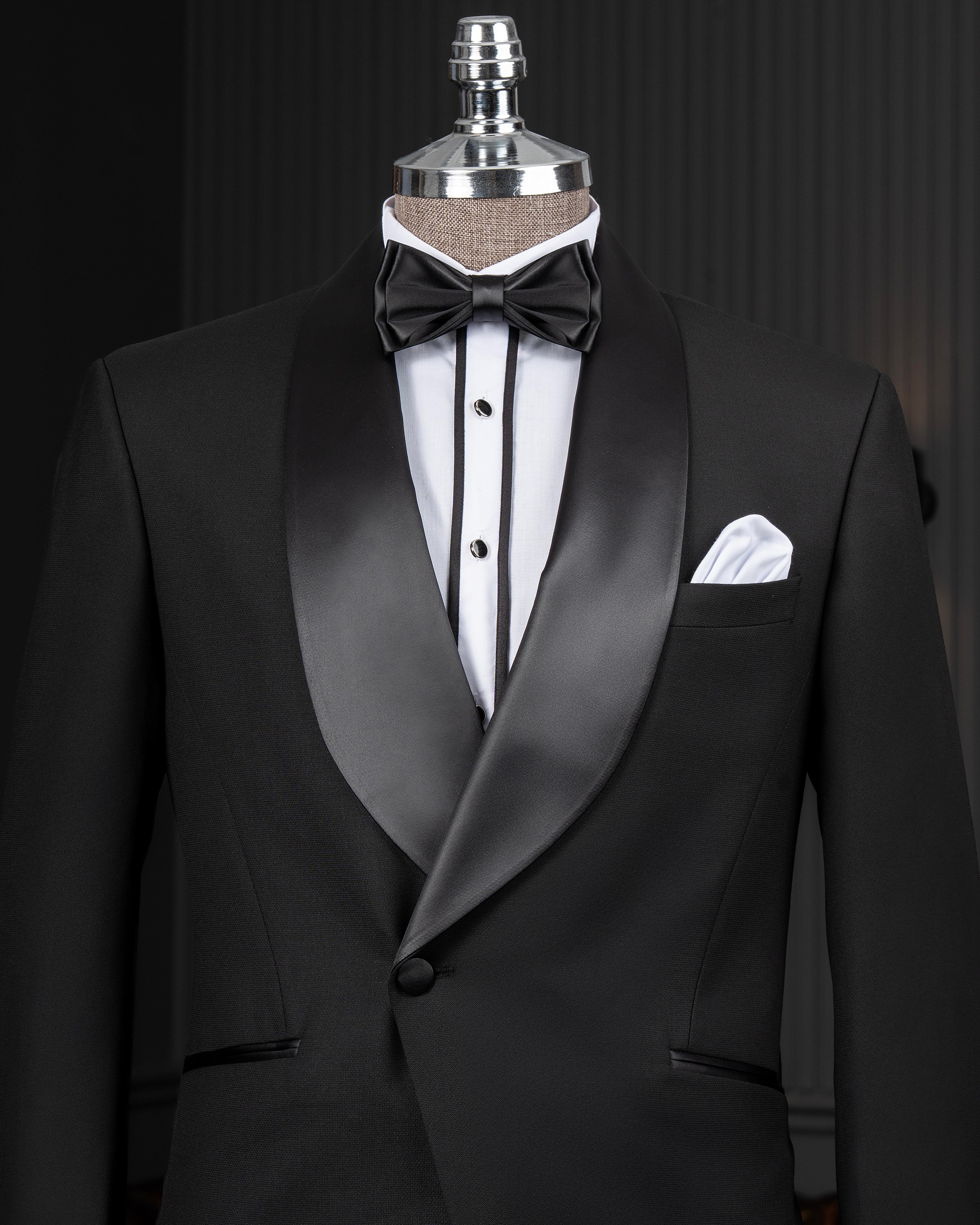 Black Slim-Fit Tuxedo 2-Piece