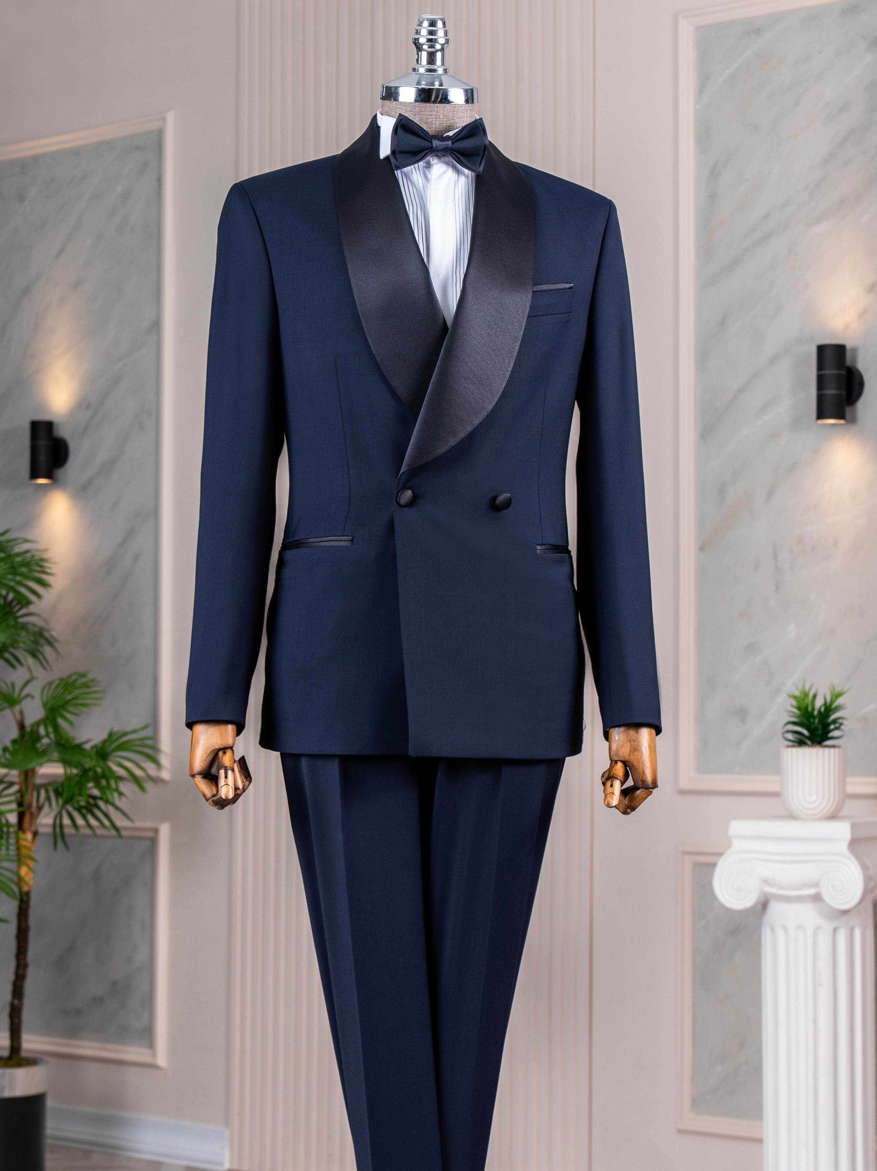 Navy Double Breasted Tuxedo 2-Piece