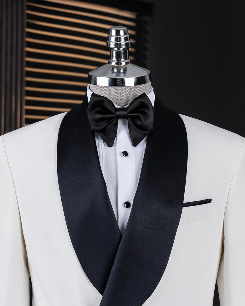 White Double Breasted Tuxedo 2-Piece