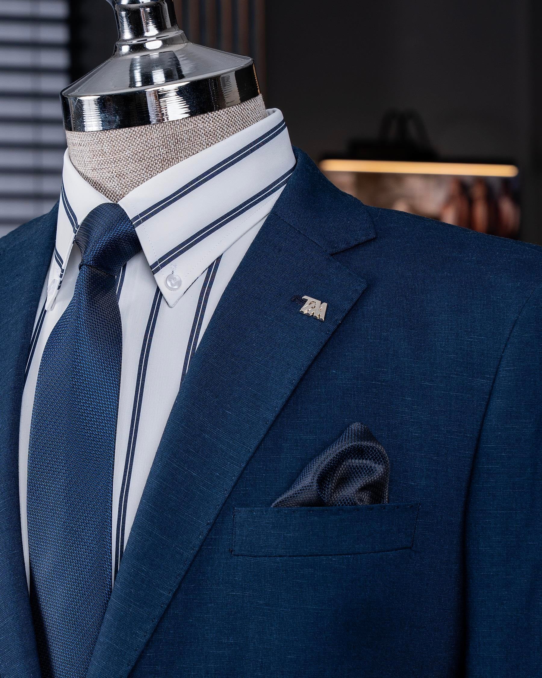 Navy Single Breasted Blazer