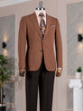 Brown Single Breasted Blazer