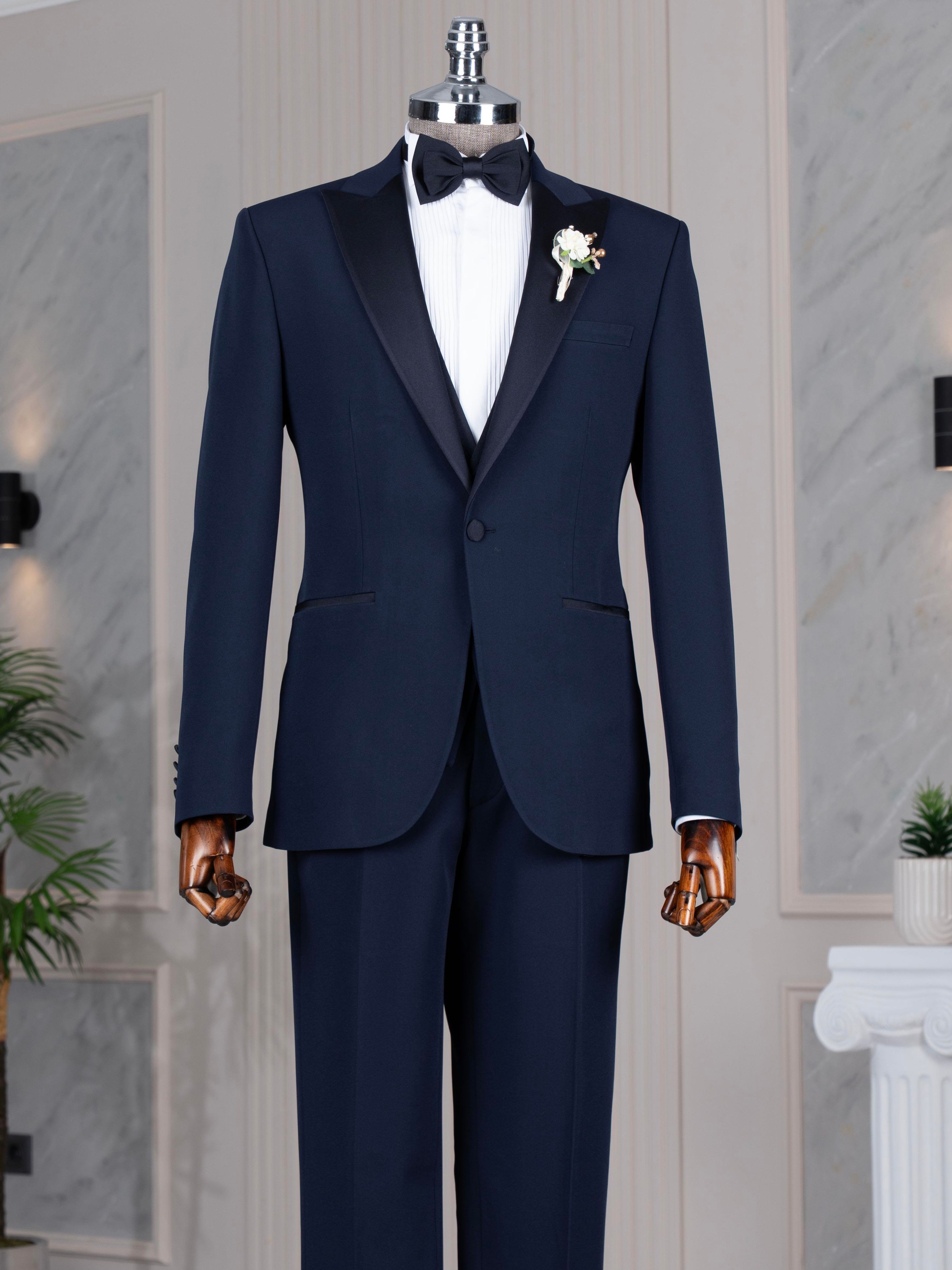 Navy Slim-Fit Tuxedo 3-Piece