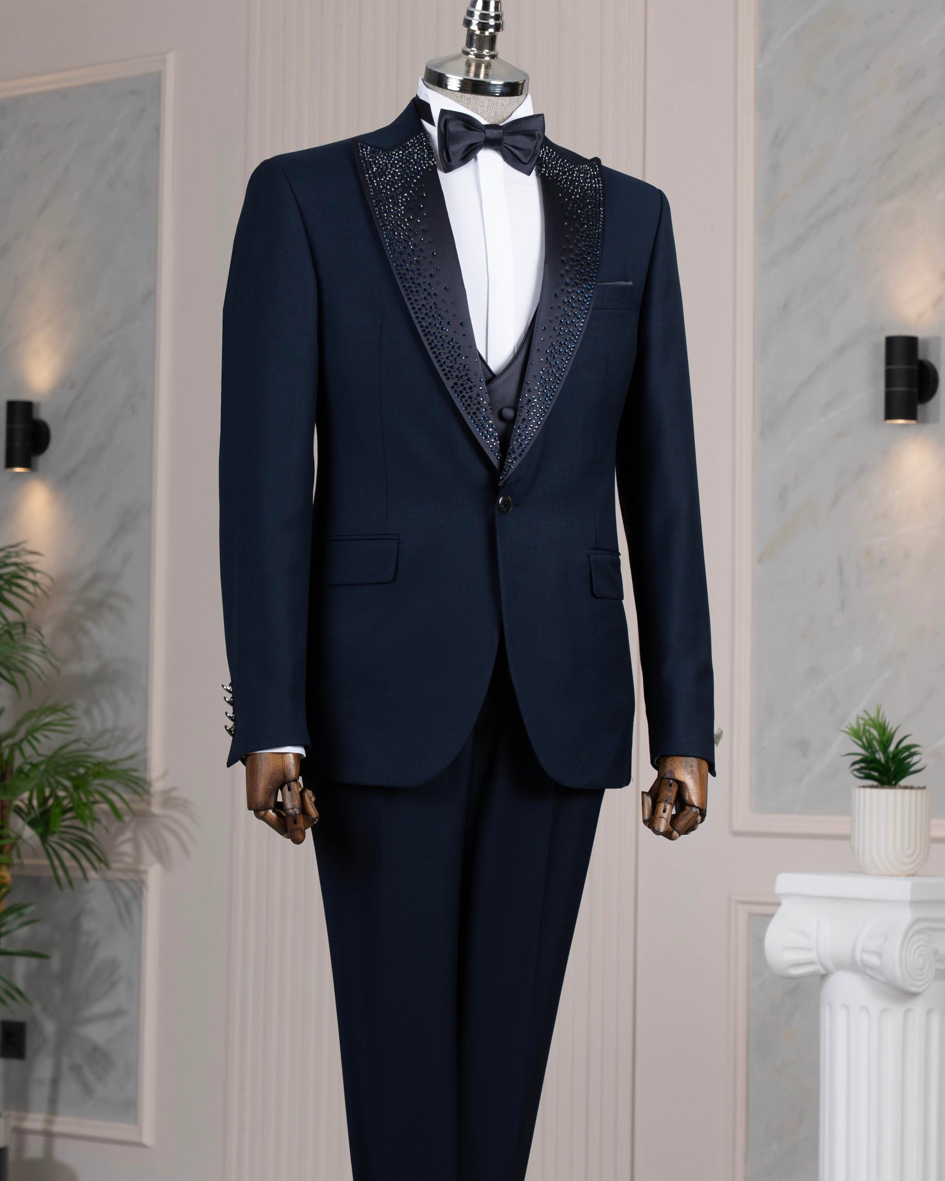Navy Slim-Fit Tuxedo 3-Piece
