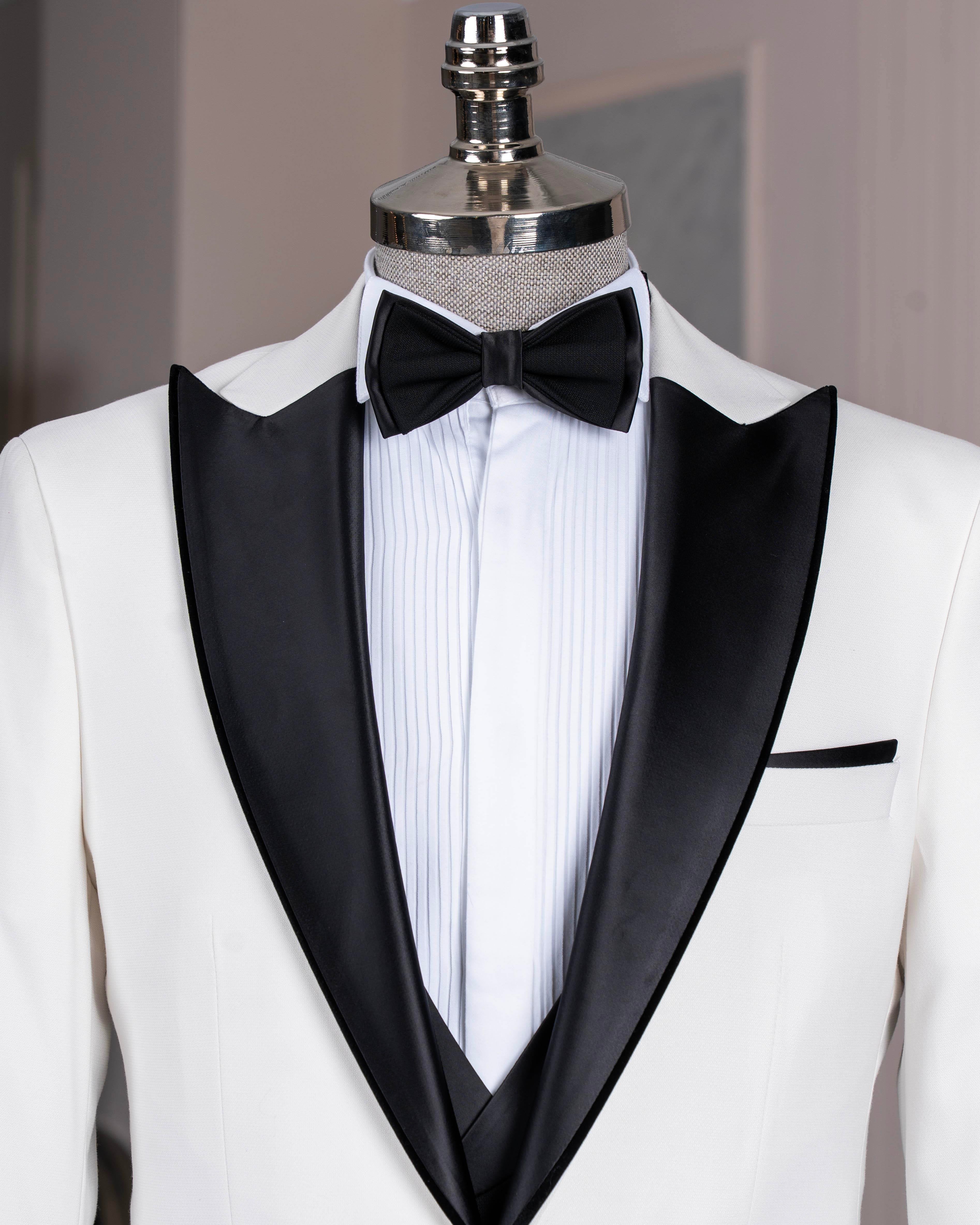 White Slim-Fit Tuxedo 3-Piece