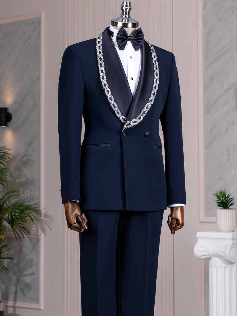 Navy Double Breasted Tuxedo 2-Piece