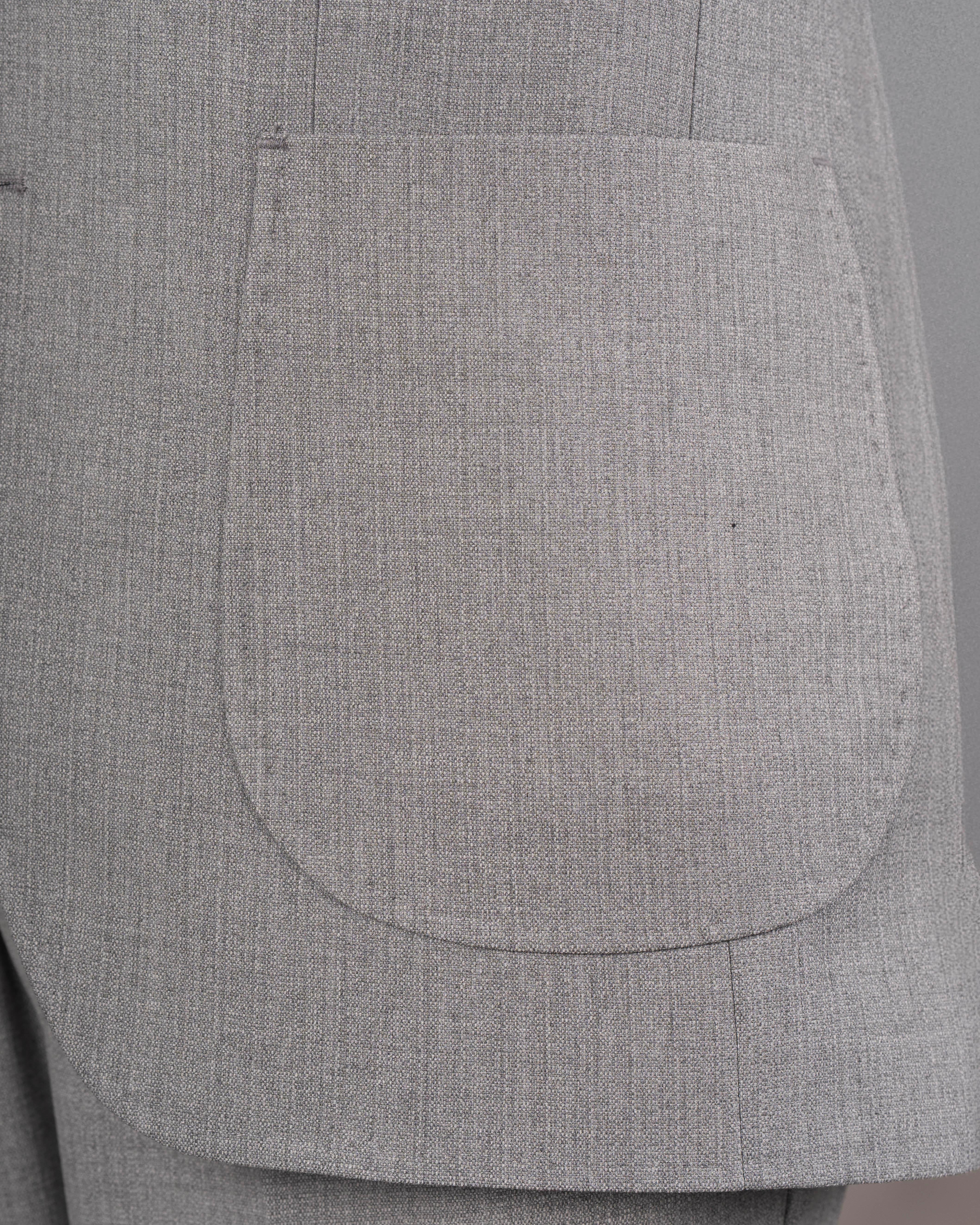 Grey Slim-Fit Suit 2-Piece