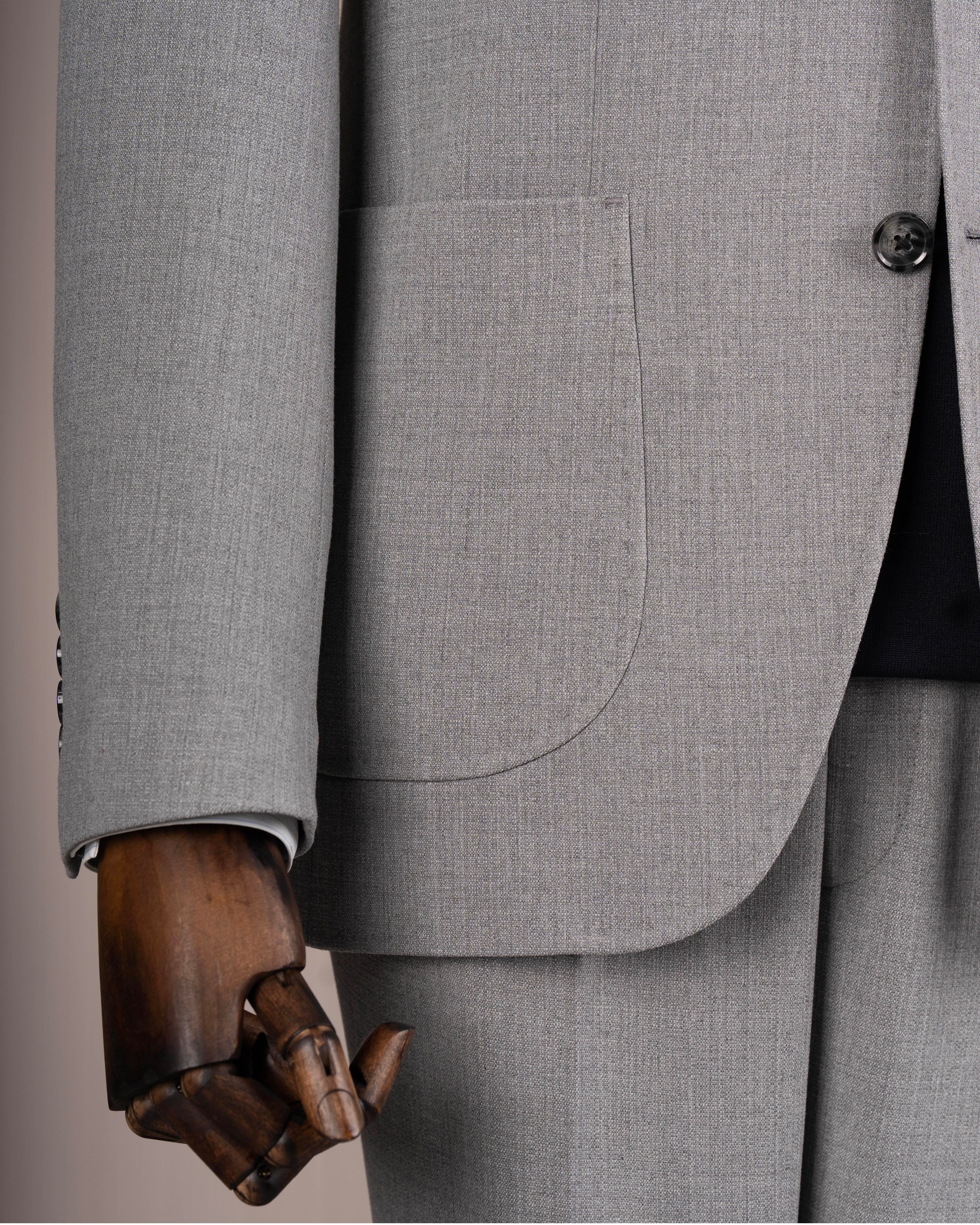 Grey Slim-Fit Suit 2-Piece