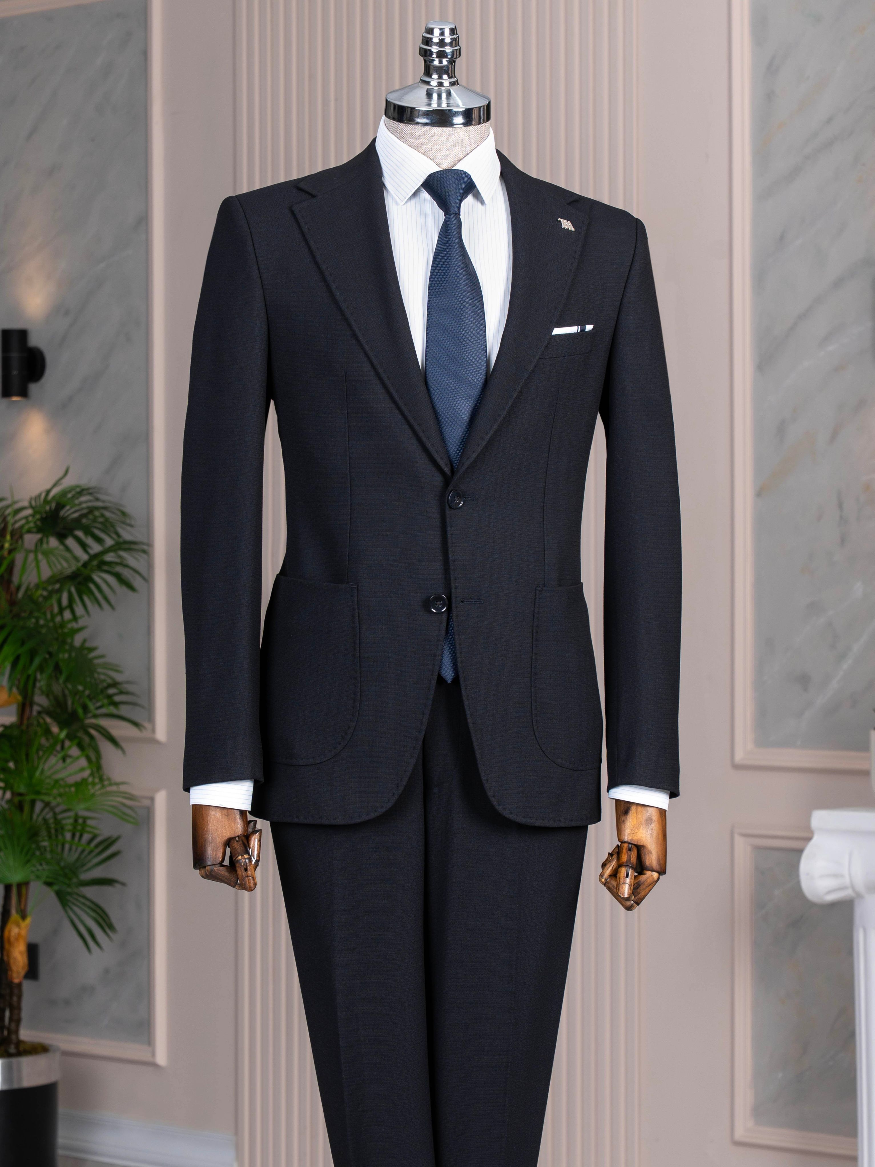 Navy Slim-Fit Suit 2-Piece