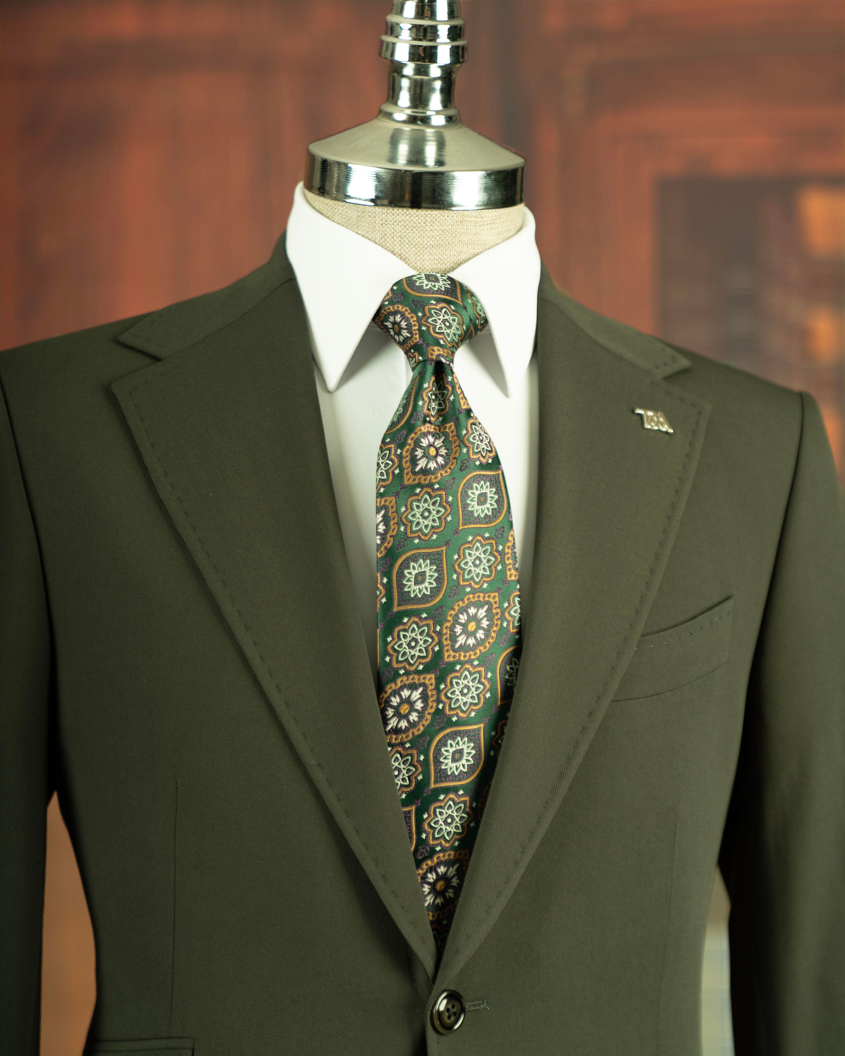 Green Slim-Fit Suit 2-Piece