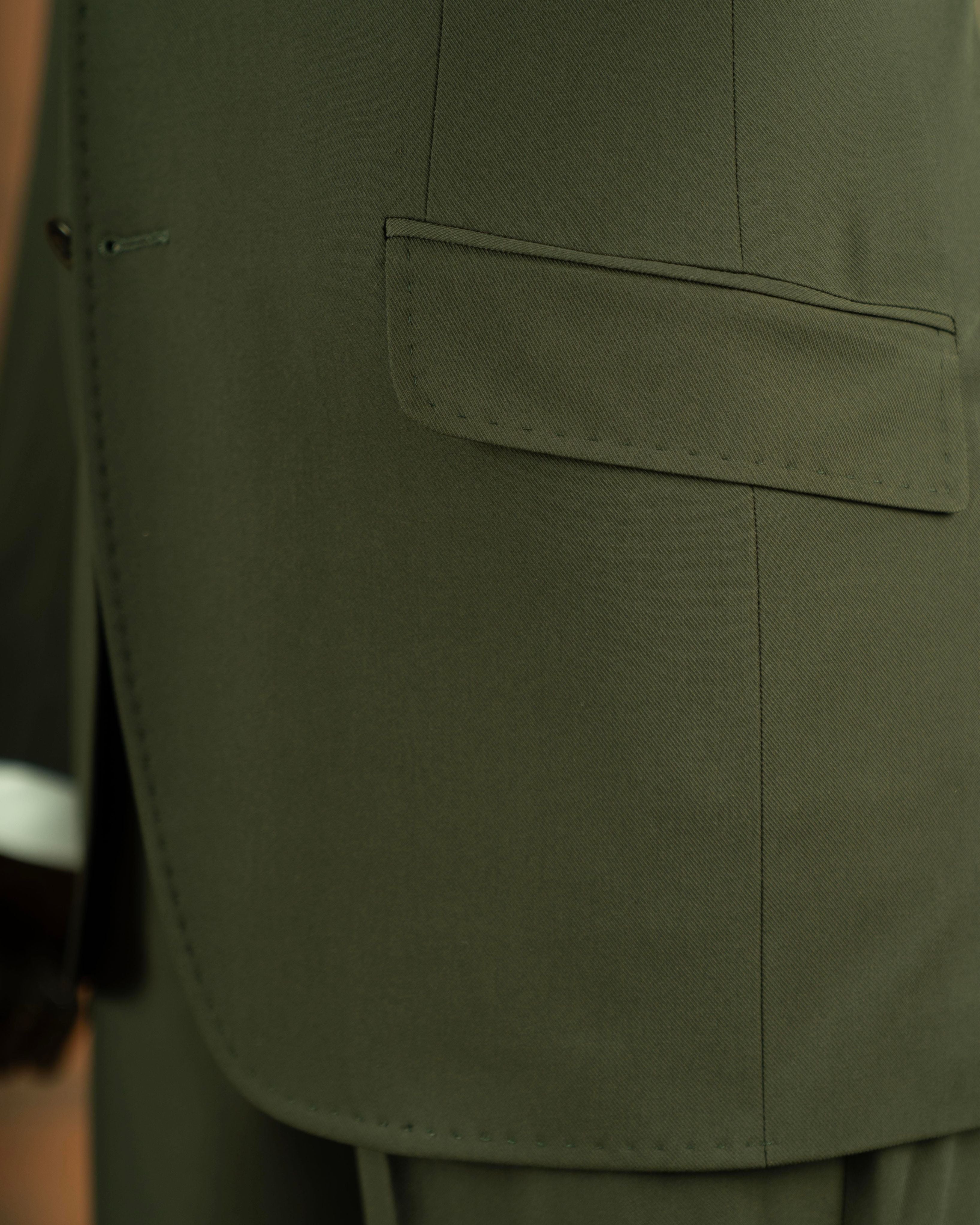 Green Slim-Fit Suit 2-Piece