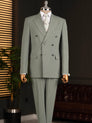 Khaki Double Breasted Suit 2-Piece