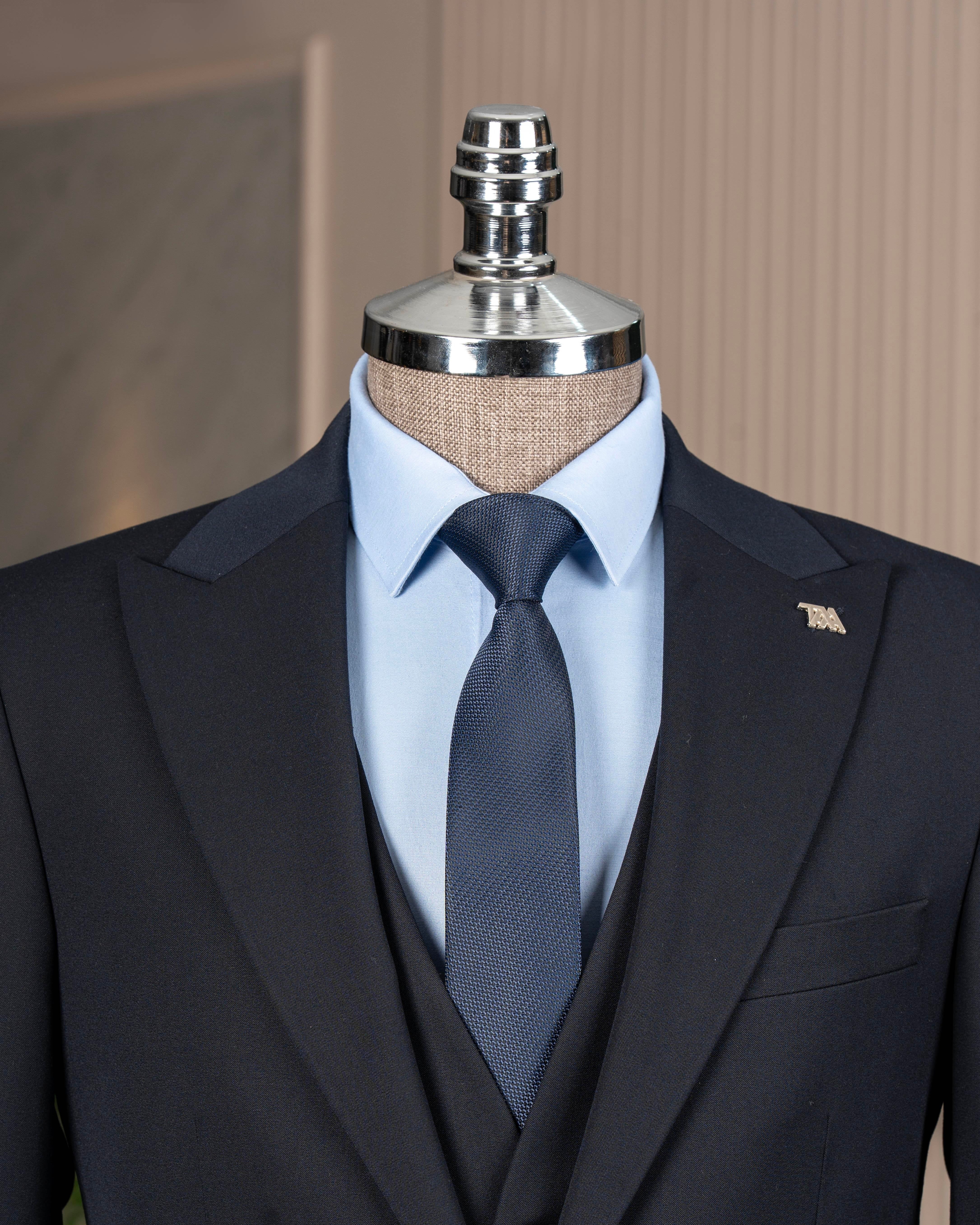 Navy Slim-Fit Suit 3-Piece