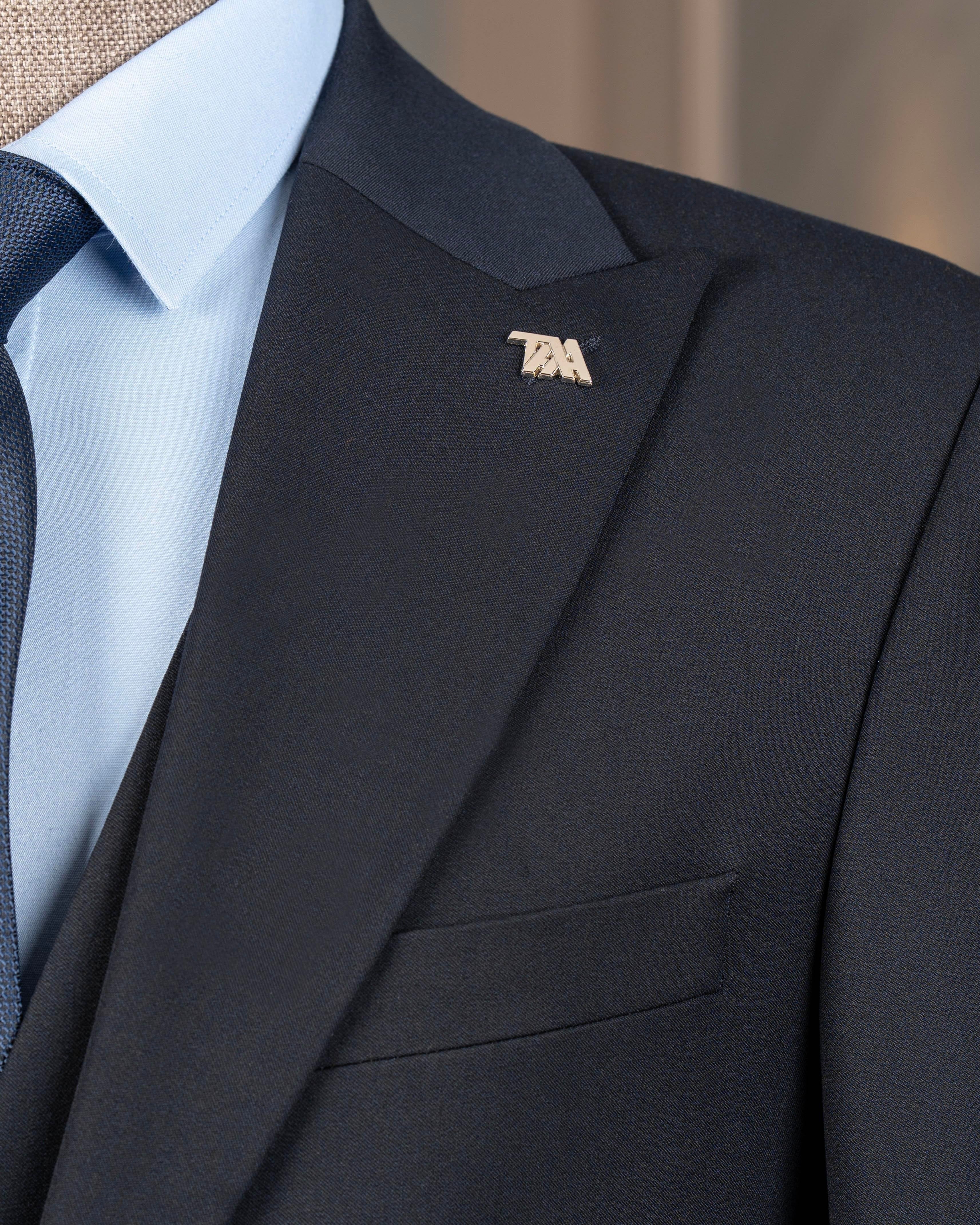 Navy Slim-Fit Suit 3-Piece