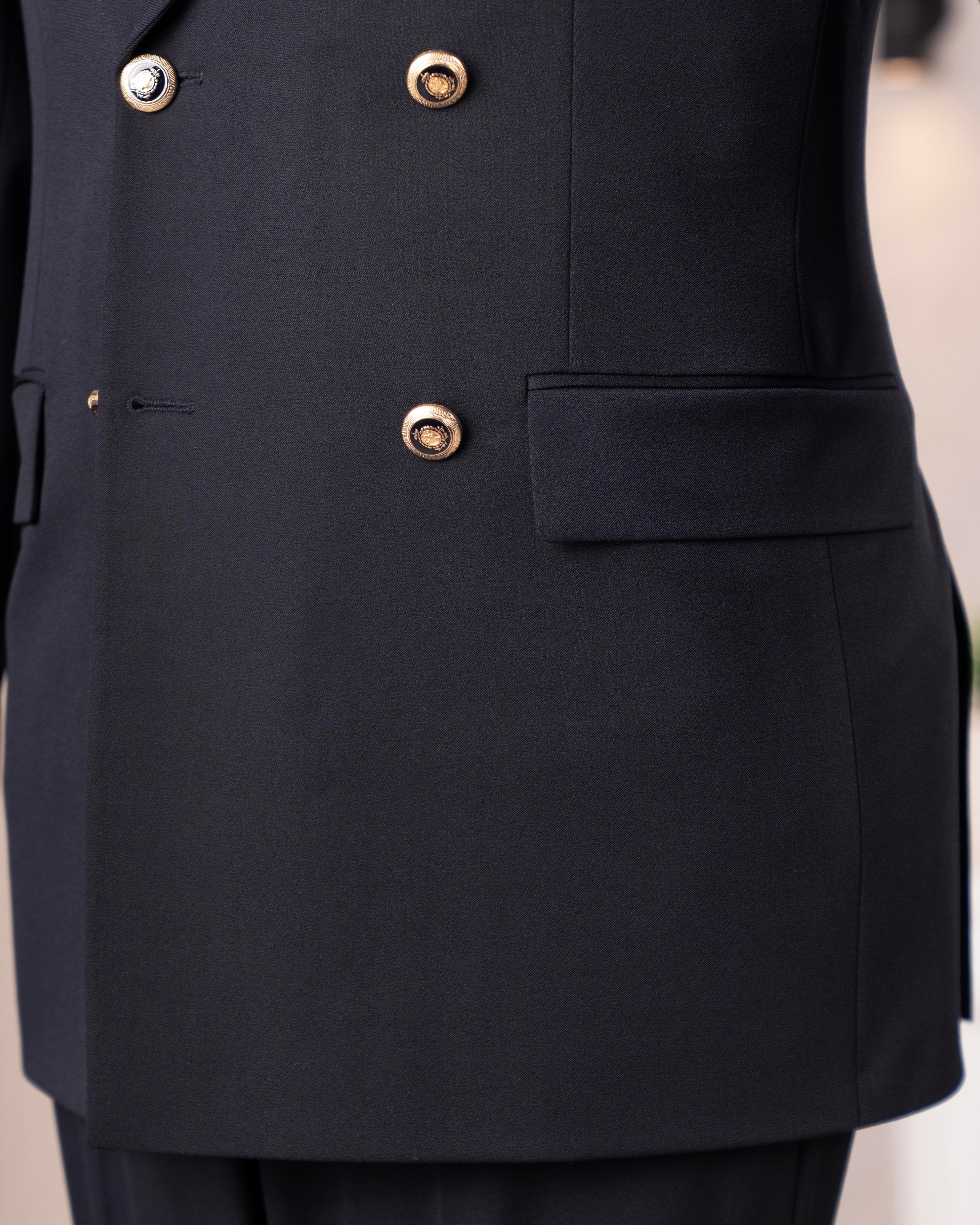 Navy Double Breasted Suit 2-Piece