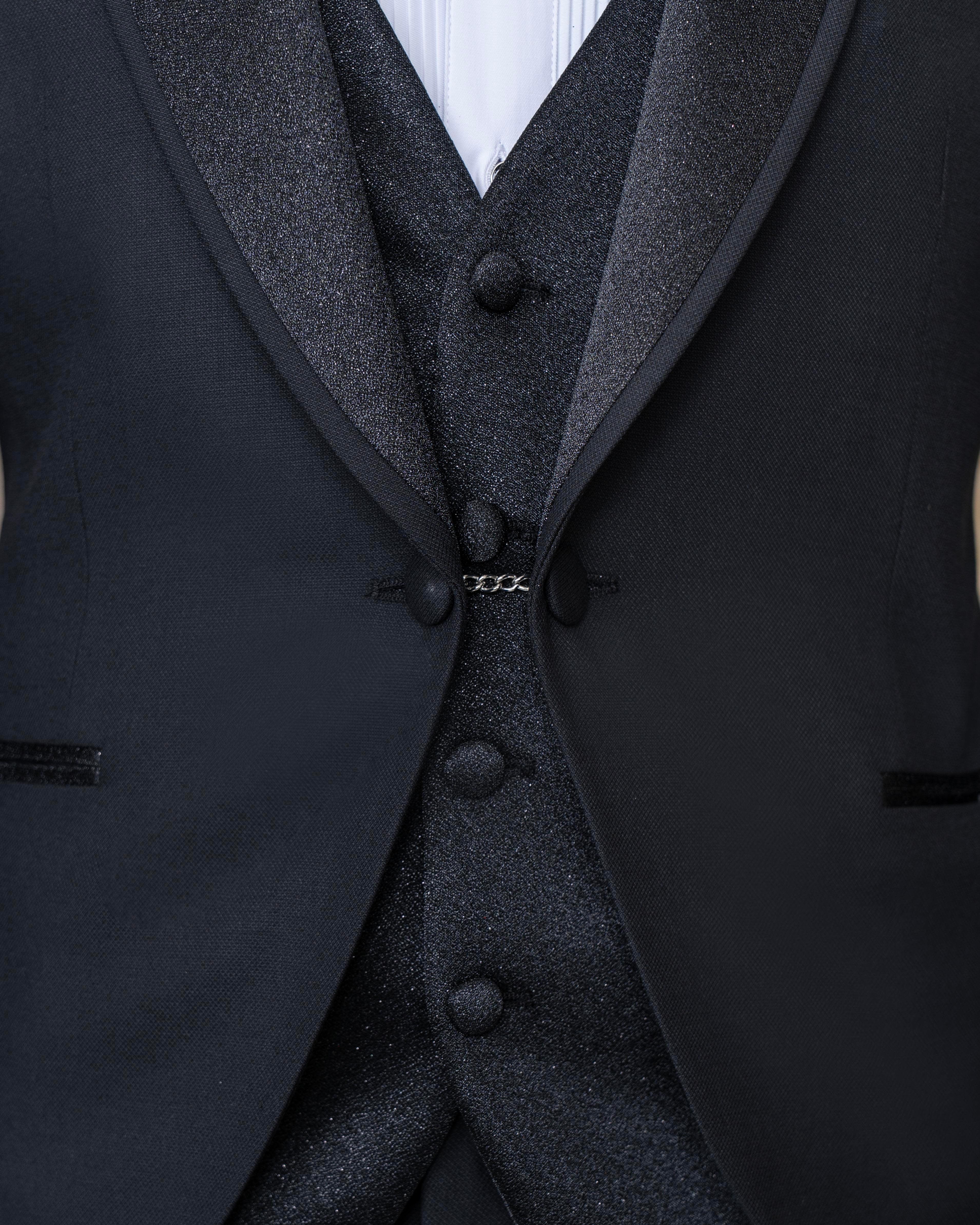 Black Slim-Fit Tuxedo 3-Piece